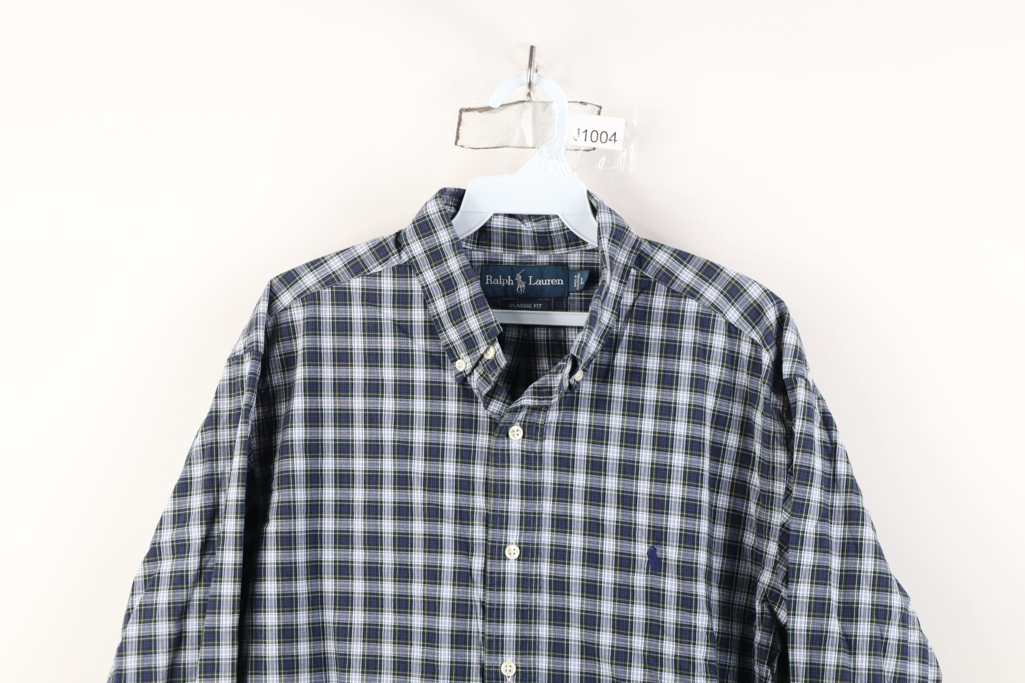 Polo Ralph Lauren Vintage 90s Ralph Lauren Button Down Shirt Plaid Cotton Size US L / EU 52-54 / 3 - 2 Thumbnail