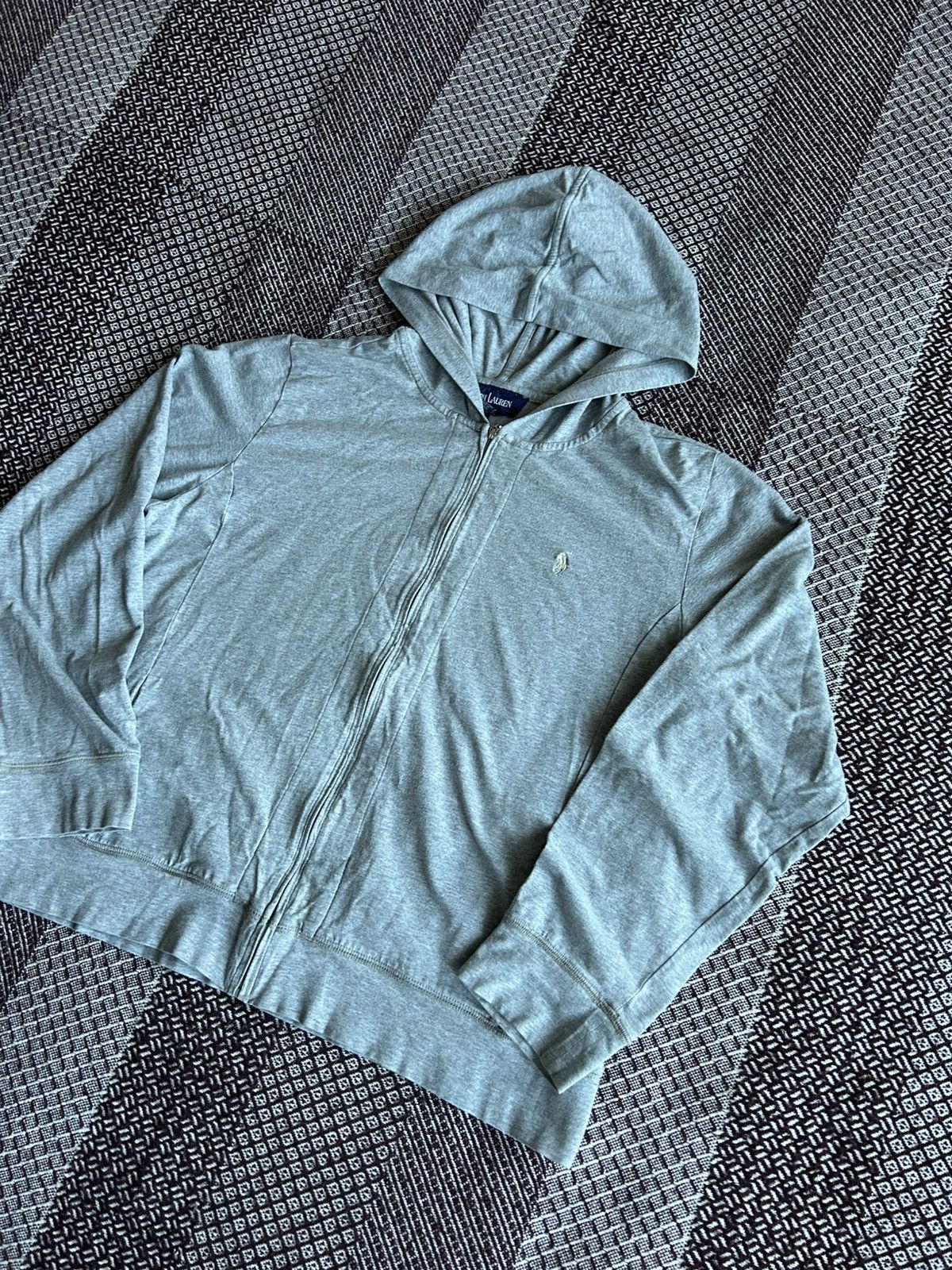 Polo Ralph Lauren Vintage Polo Ralph Lauren Grey Zip Hoodie Unisex Streetwear Size L / US 10 / IT 46 - 2 Thumbnail