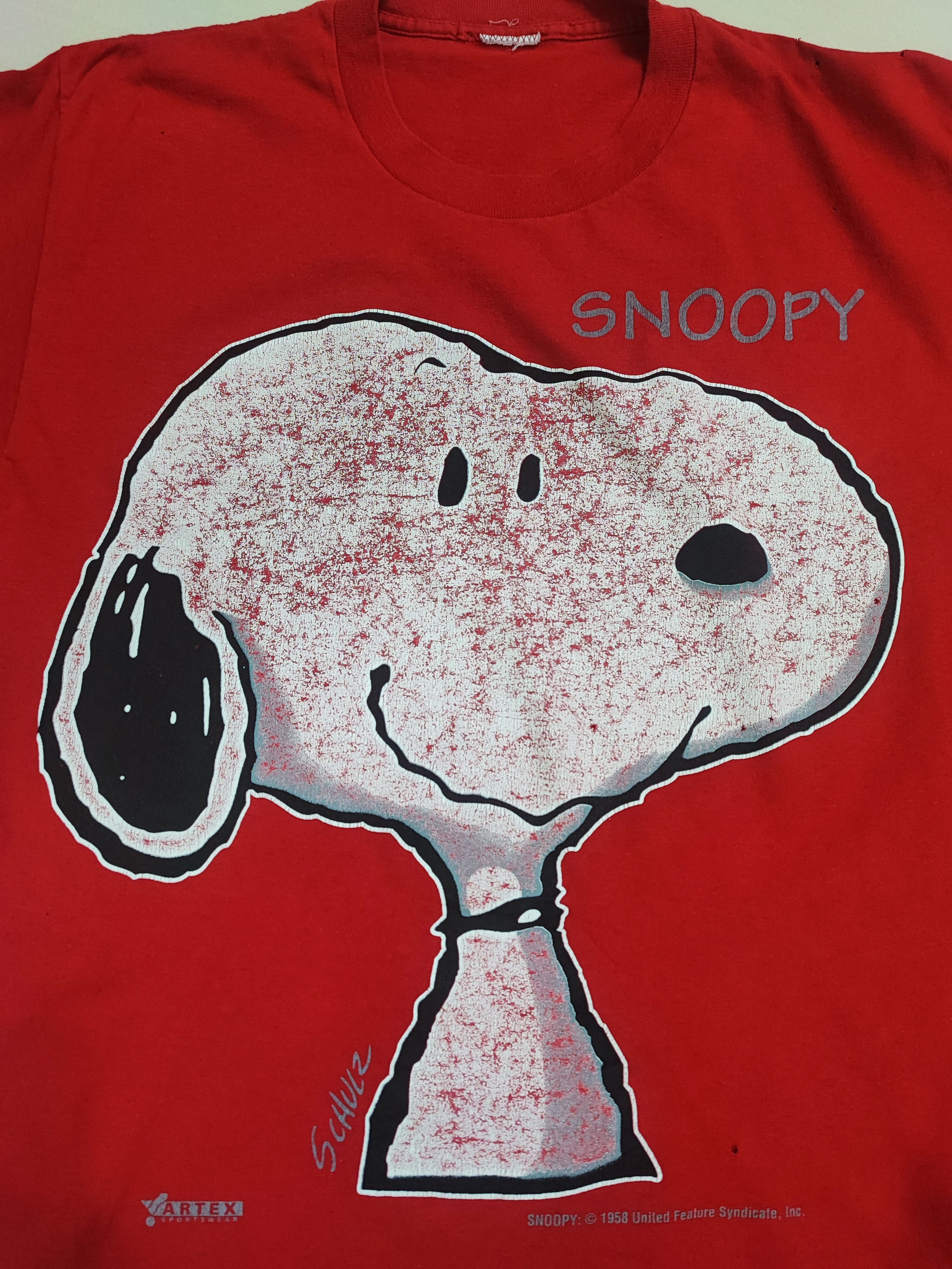 Vintage Vintage Big Graphic Snoopy T-Shirt Size US L / EU 52-54 / 3 - 2 Thumbnail