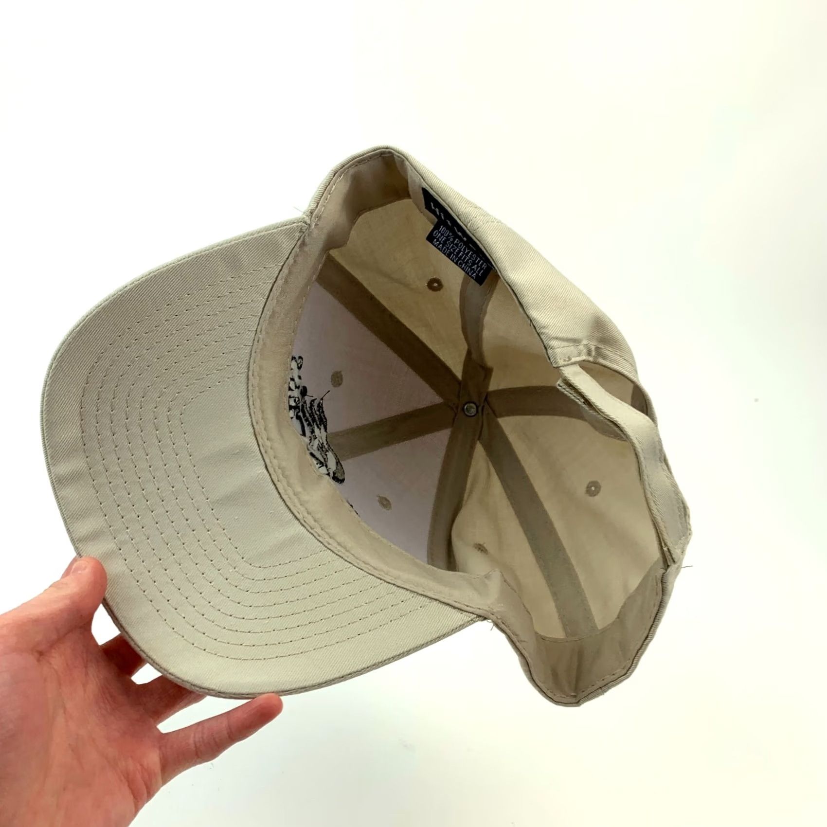 Vintage VINTAGE Princess Cruises Tourist Polyester Tan Strapback Dad Hat Cap Hit Wear One Size White Cap Mens Womens Boys Girls Size ONE SIZE - 4 Thumbnail