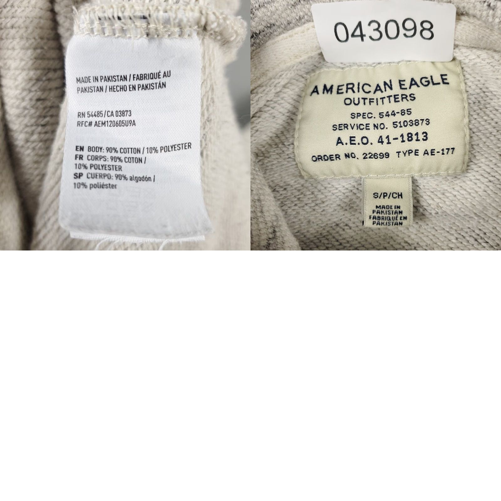 American Eagle Outfitters VINTAGE American Eagle Hoodie Pullover Sweatshirt Mens Small Gray Casual Long Sleeve Knit Logo Zipper Spring Fall Winter Size US S / EU 44-46 / 1 - 8 Thumbnail