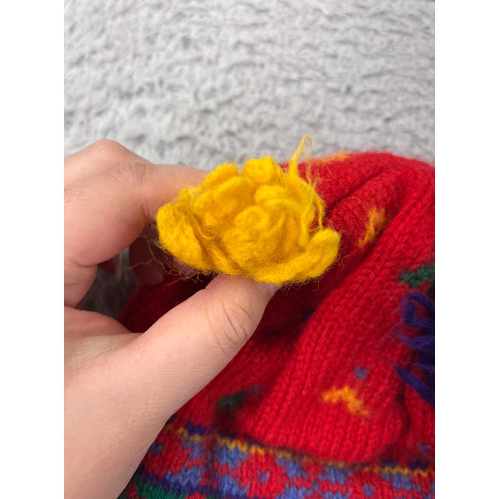 Vintage Merkley Beanie Toque Adult One Size Red 100% Virgin Wool Lined Made Canada Poms Size ONE SIZE - 6 Thumbnail