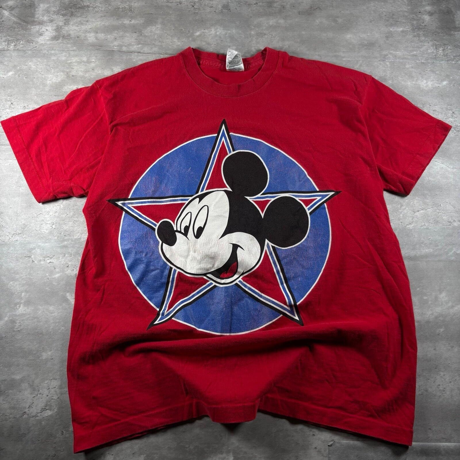 Disney Vintage 90s Mickey Mouse Disney tee Size US XL / EU 56 / 4 - 1 Thumbnail