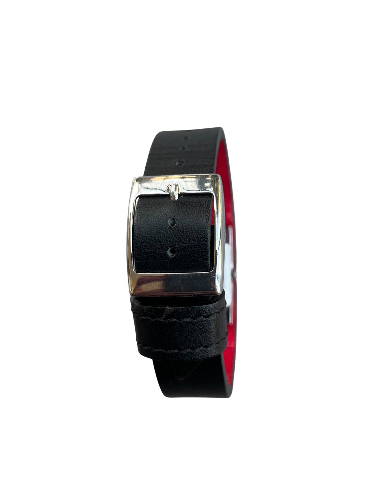 CABANE de ZUCCa Studded Black Leather Watch Bracelet Size ONE SIZE - 5 Thumbnail