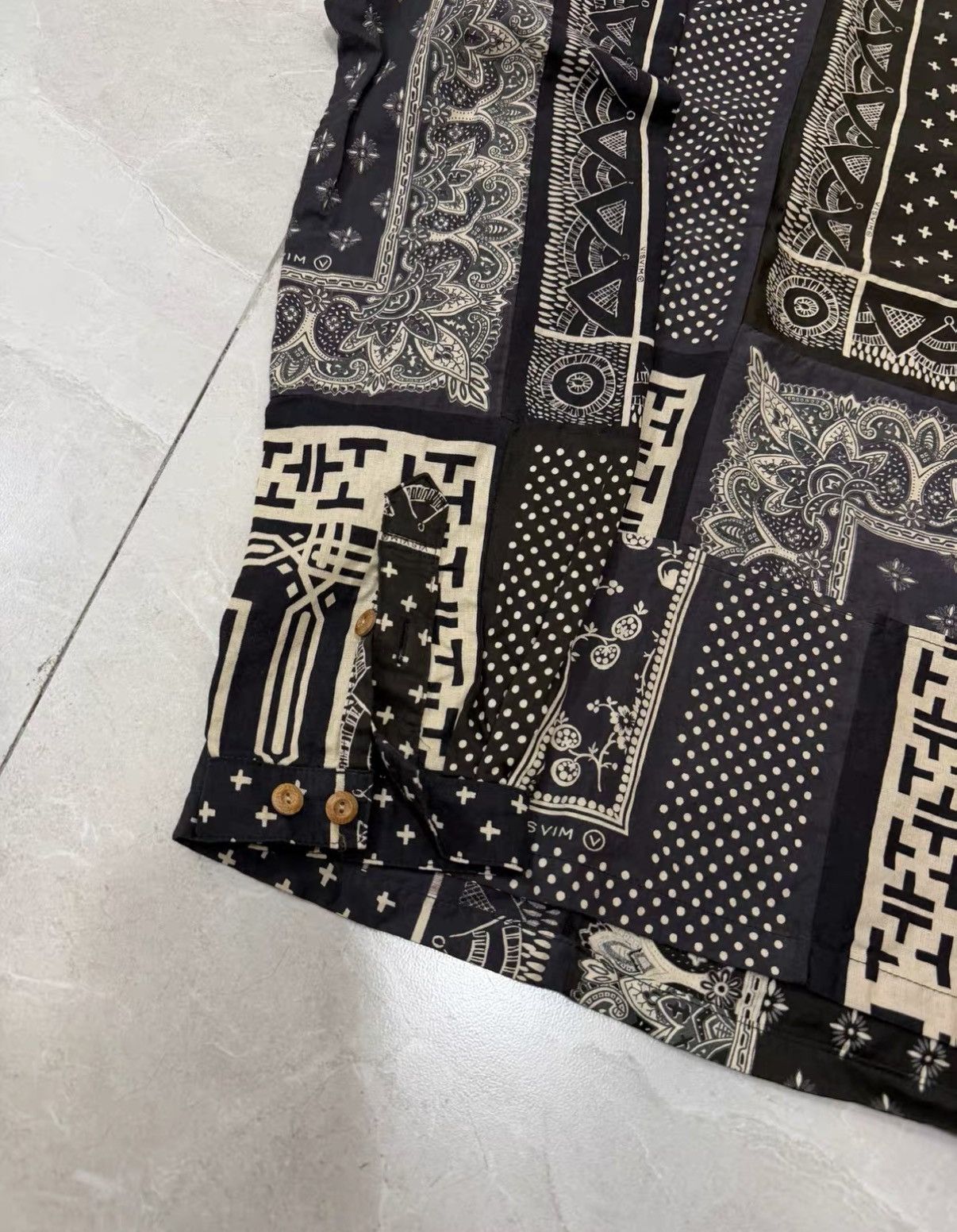 Visvim VISVIM 19SS ICT TUNIC P.O. Limited Black Paisley Shirt J34 Size US S / EU 44-46 / 1 - 2 Thumbnail