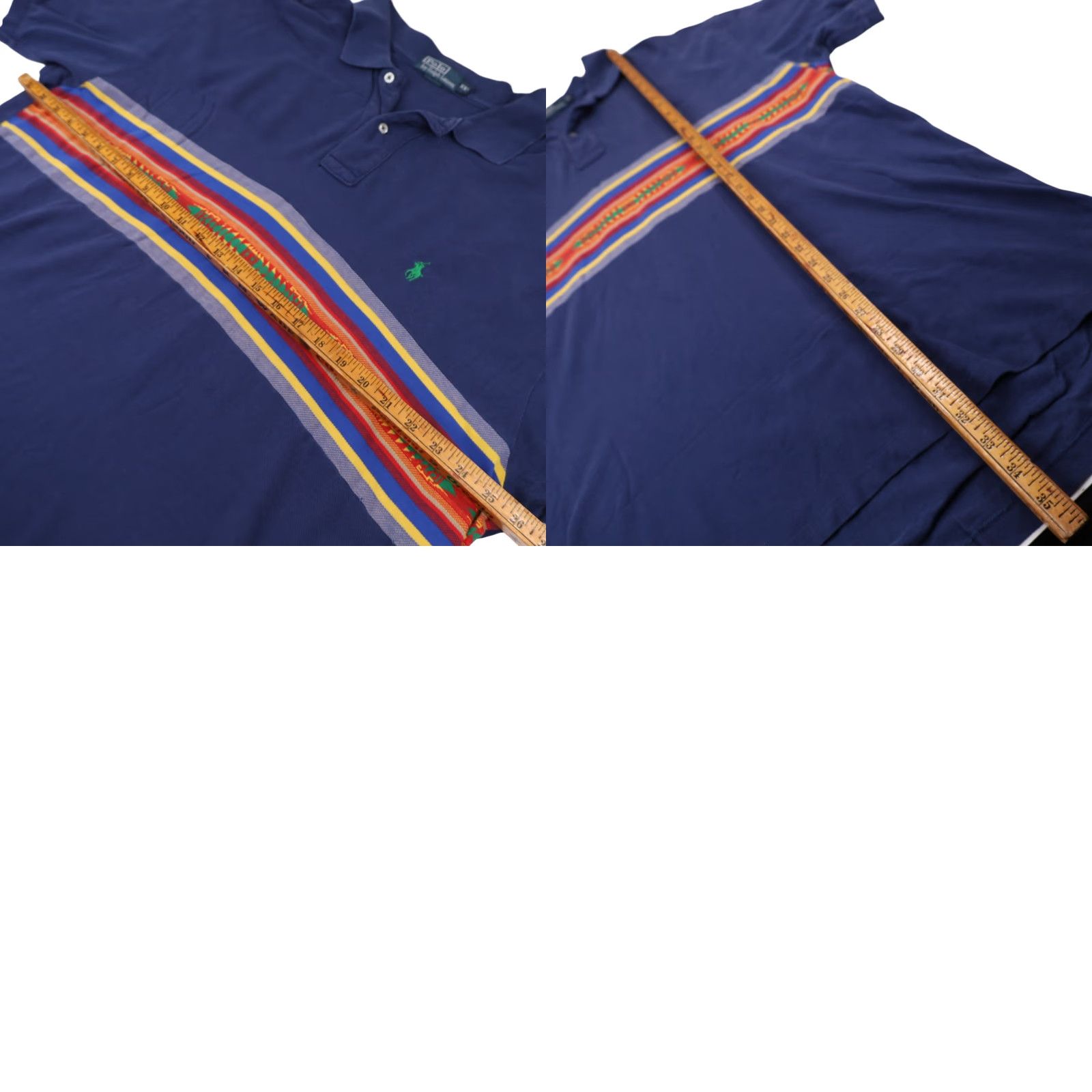 Polo Ralph Lauren VINTAGE Polo Ralph Lauren Mens XXL Aztec Pattern Polo Shirt Blue Size US XXL / EU 58 / 5 - 8 Thumbnail