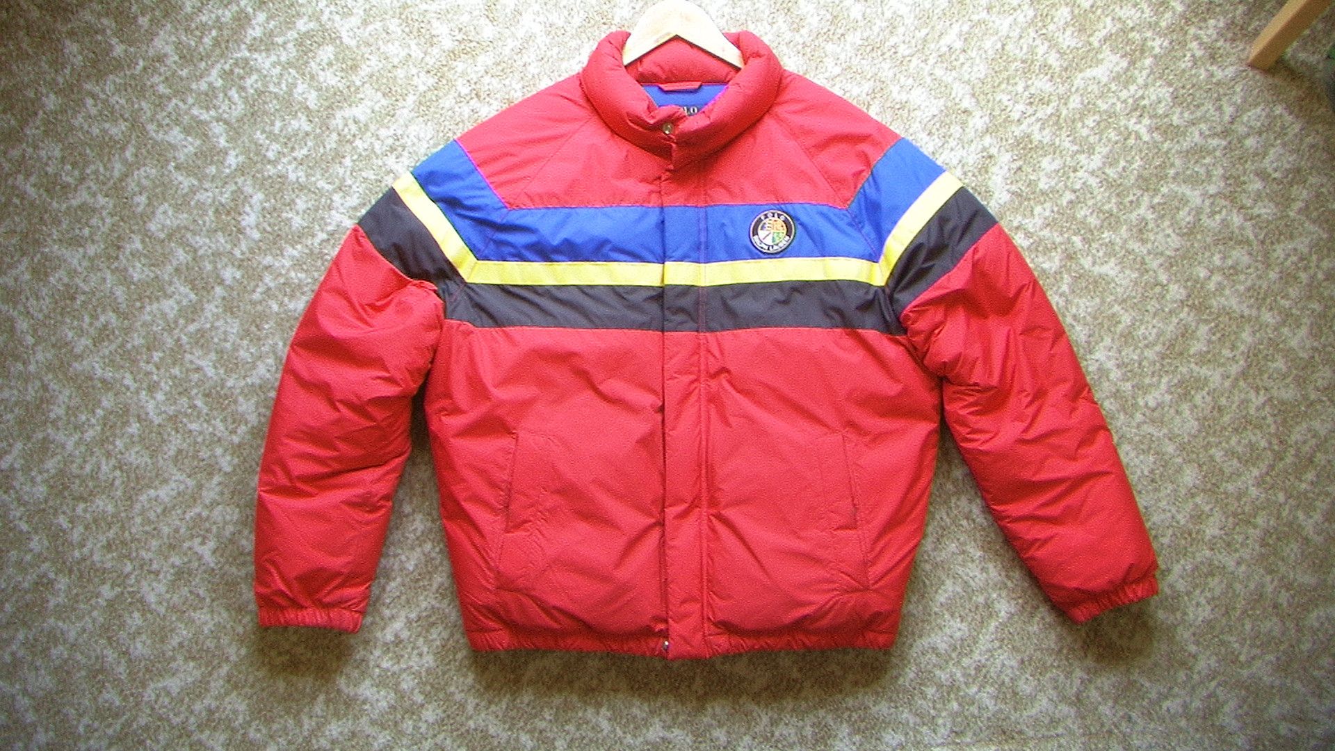 Ralph Lauren POLO RALPH LAUREN COOKIE STRIPED DOWN PUFFER JACKET XL Size US M / EU 48-50 / 2 - 1 Thumbnail