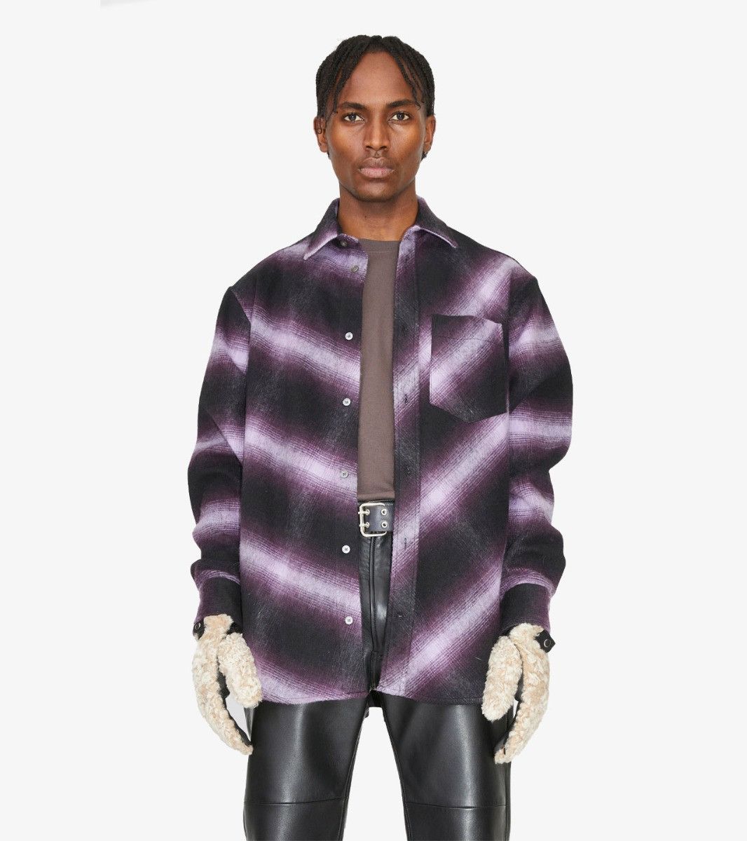 Acne Studios 48/M - Nico Bias Flannel Shirt Size US M / EU 48-50 / 2 - 3 Thumbnail