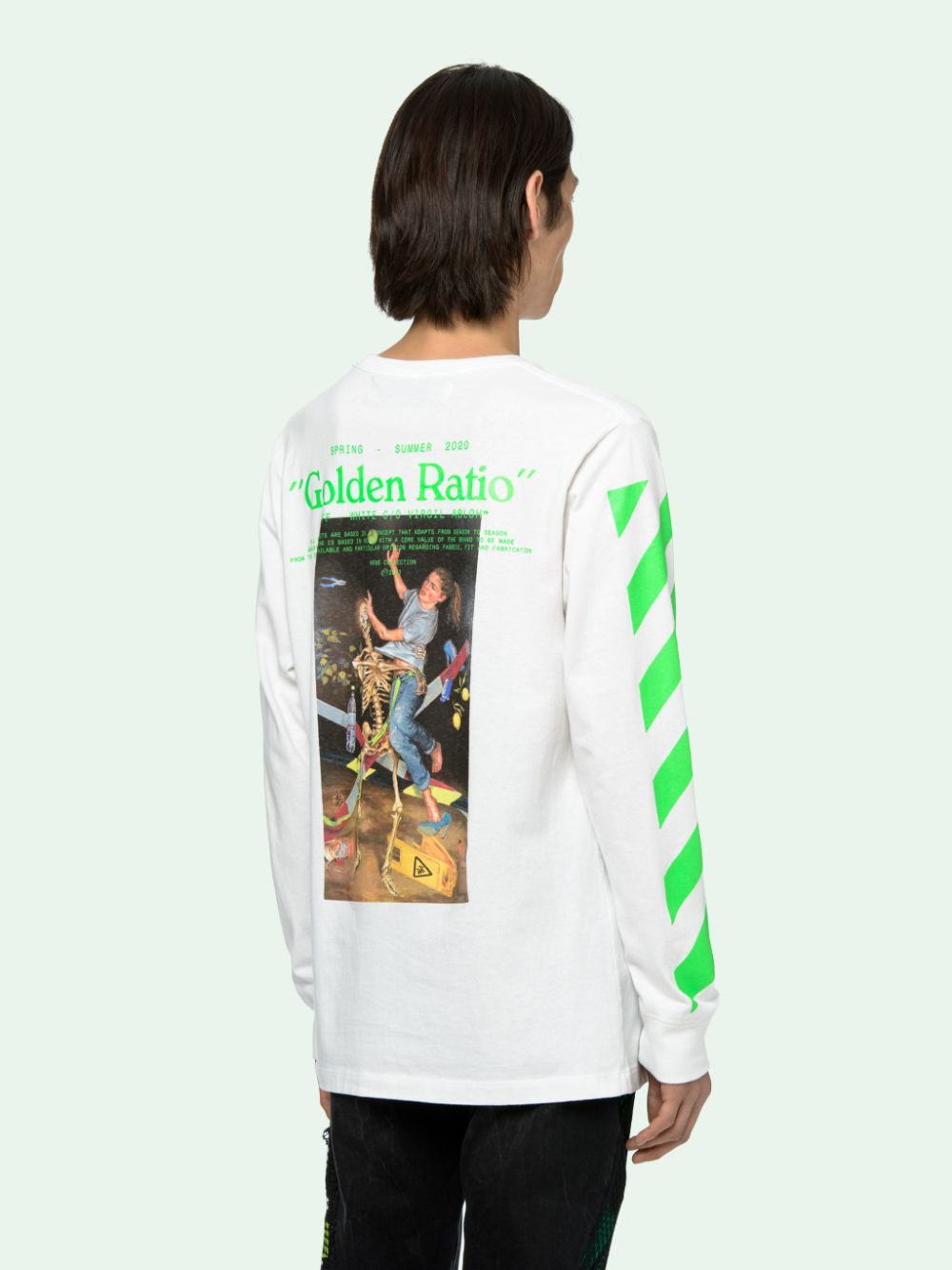 Off-White White Pascal Painting Golden Ratio Long Sleeve T-shirt Size US M / EU 48-50 / 2 - 4 Thumbnail