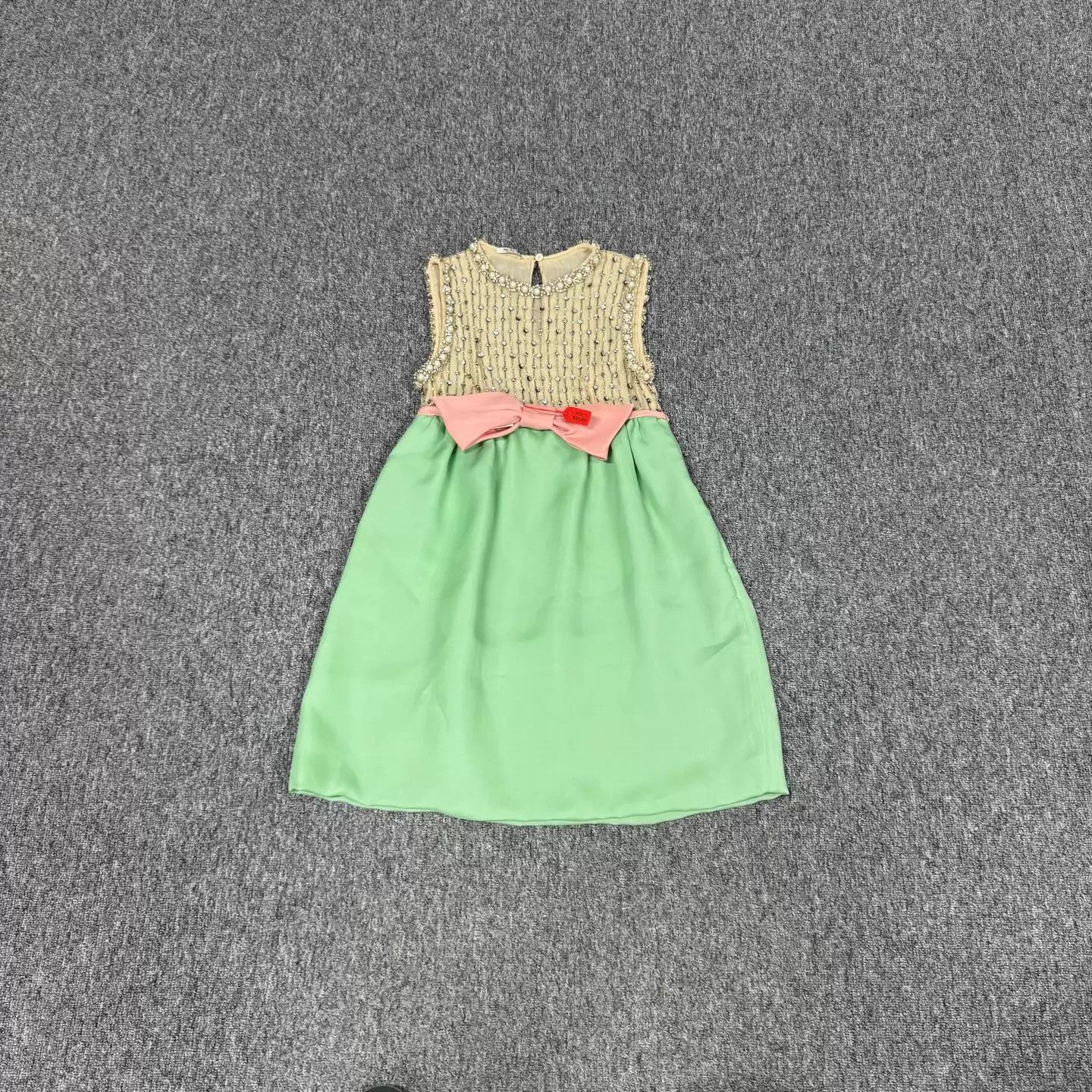 Miu Miu MIU MIU Pearl Crystal Bow High - Craft Dress 36 99New Size XS / US 0-2 / IT 36-38 - 1 Thumbnail