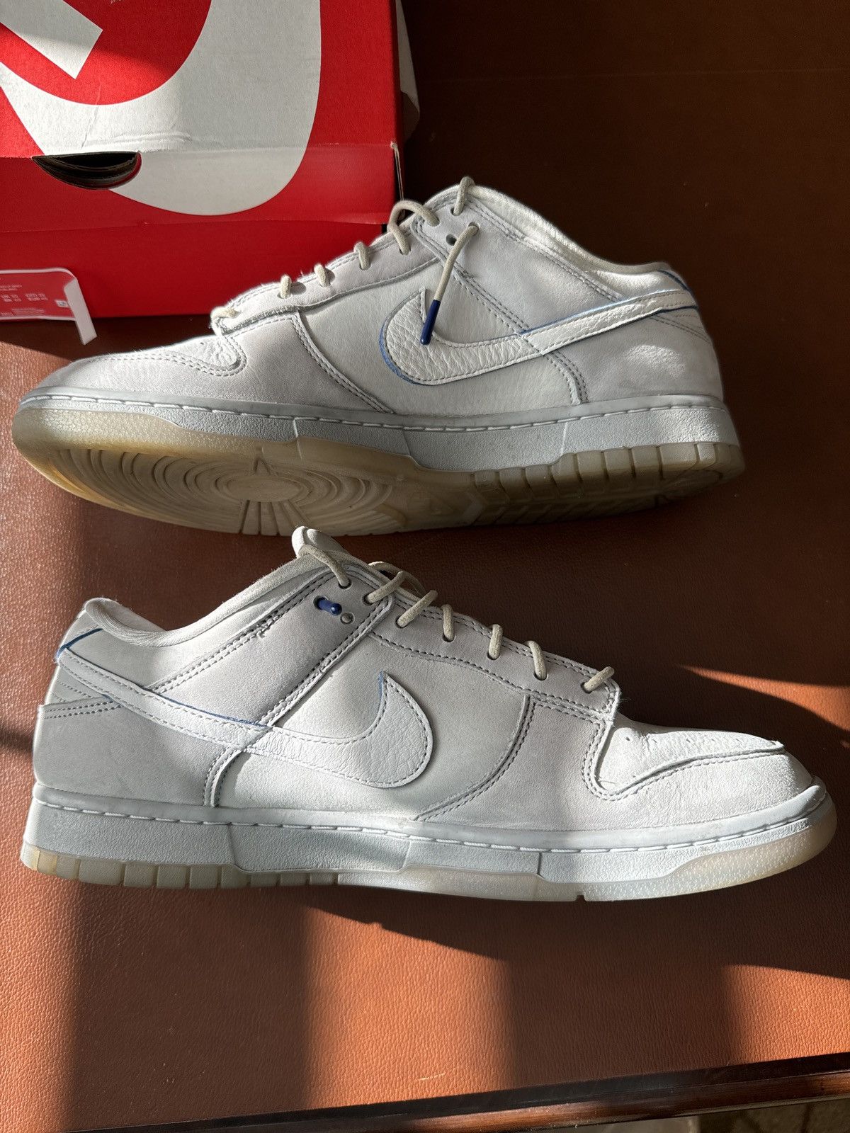 image of Nike Dunk Low Wolf Grey Pure Platinum Shoes, Men's (Size 11)
