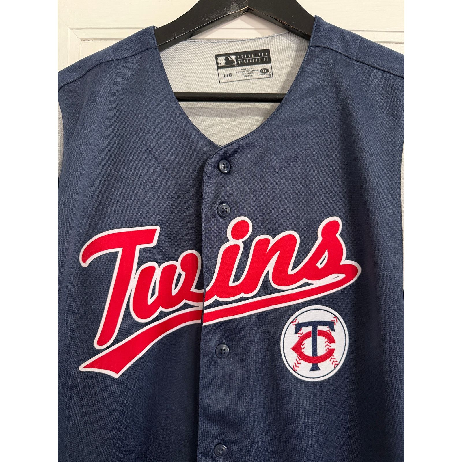 MLB Minnesota Twins Blue MLB Baseball Jersey Men's Size Large Size US L / EU 52-54 / 3 - 2 Thumbnail