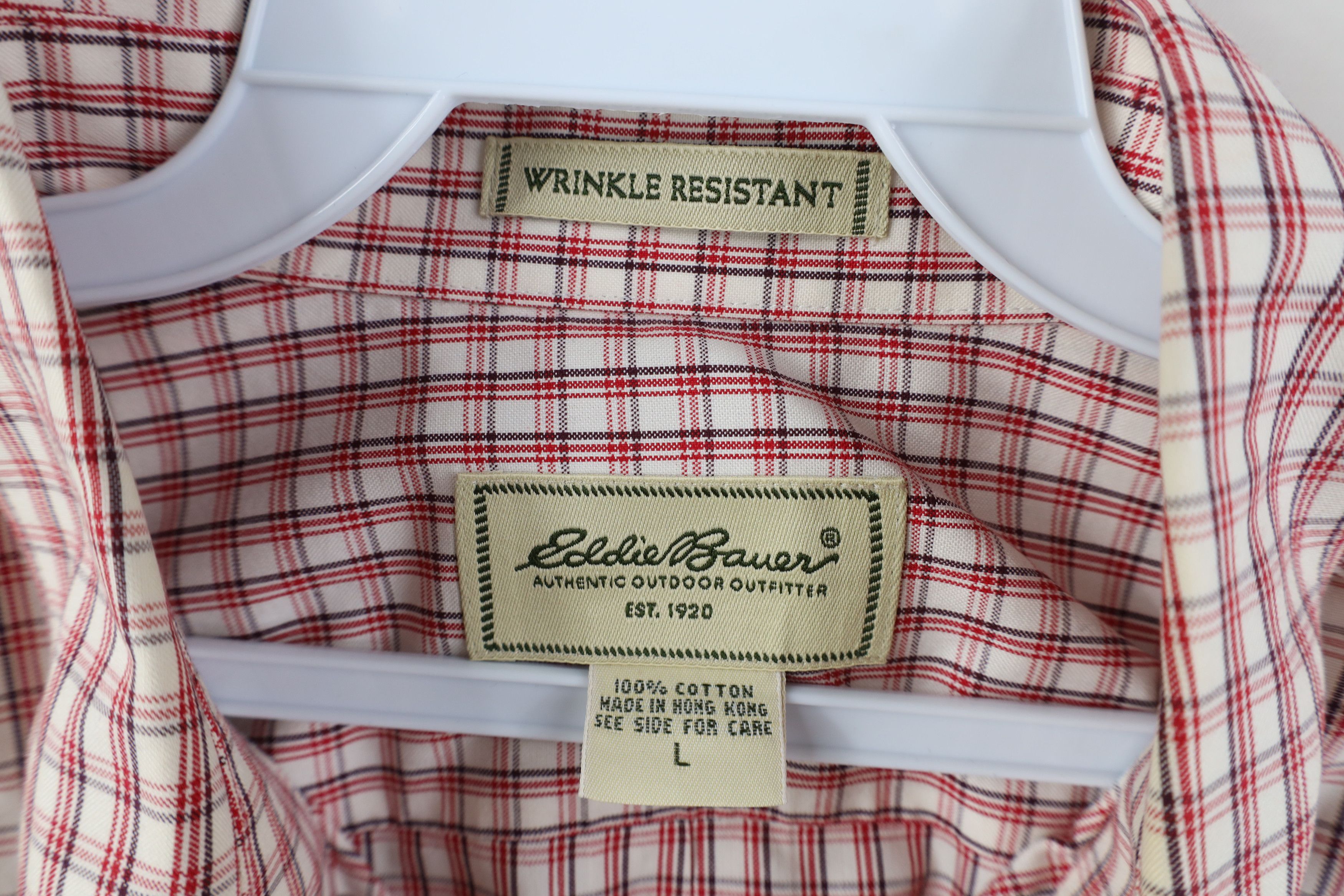 Eddie Bauer Vintage Y2K Eddie Bauer Resistant Collared Button Down Shirt Size US L / EU 52-54 / 3 - 8 Thumbnail
