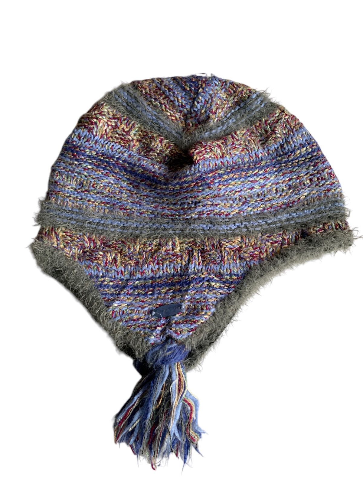 Japanese Brand × Kapital × Vintage Knitted Crochet Columbia Winter Sessions Earflap Rare Hats Size ONE SIZE - 5 Thumbnail