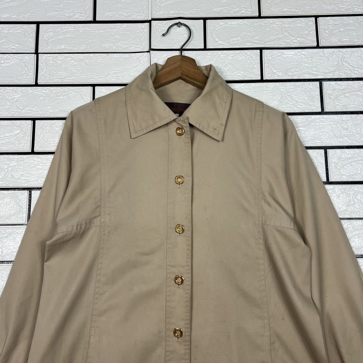 Yves Saint Laurent Vintage 90s YVES SAINT LAUREN Button Shirt Jacket #4049-C184 Size S / US 4 / IT 40 - 2 Thumbnail