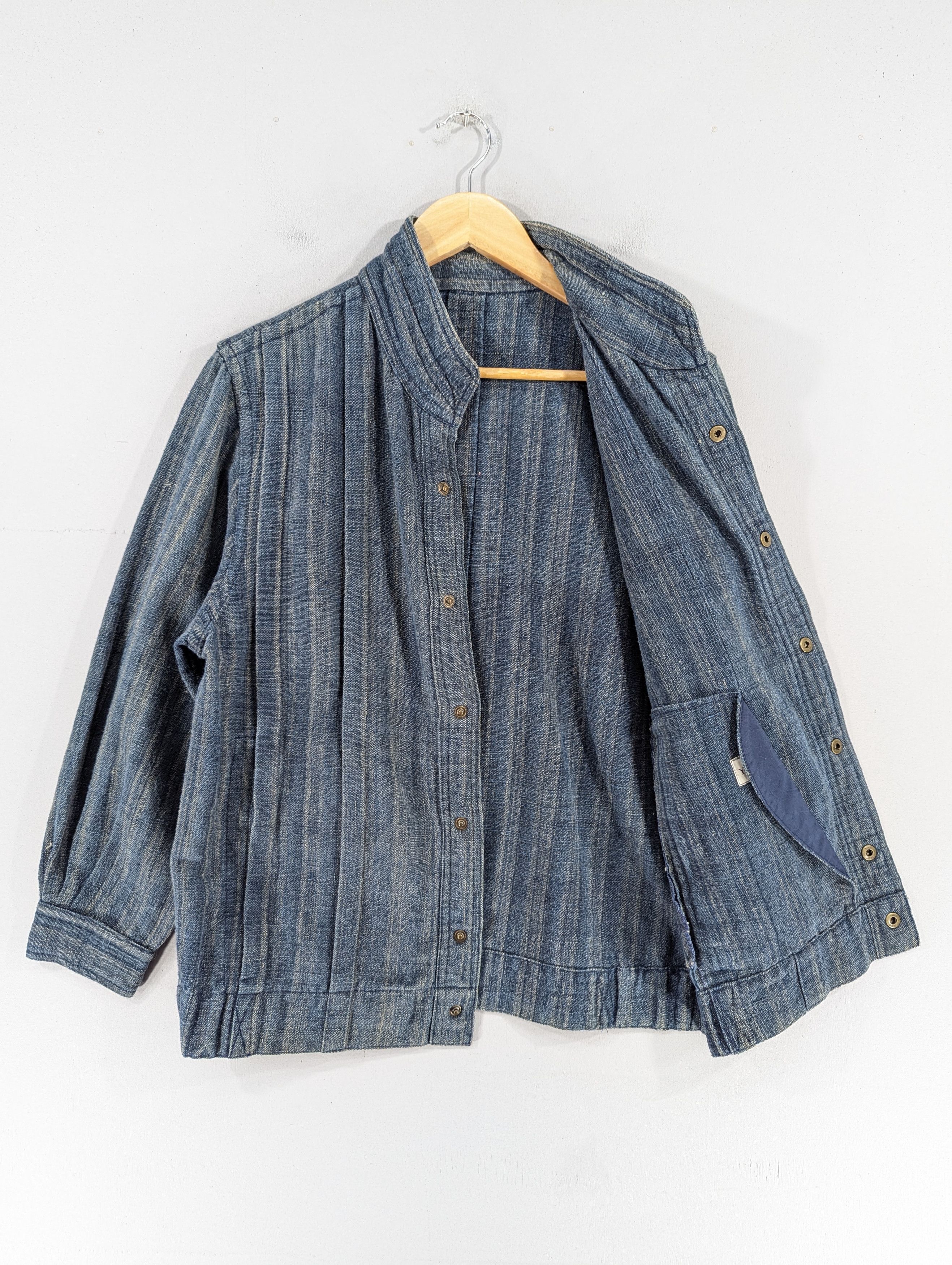 Japanese Brand Vintage Yuhei Anrico Atelier Denim Snap Button Jacket Size L / US 10 / IT 46 - 7 Thumbnail