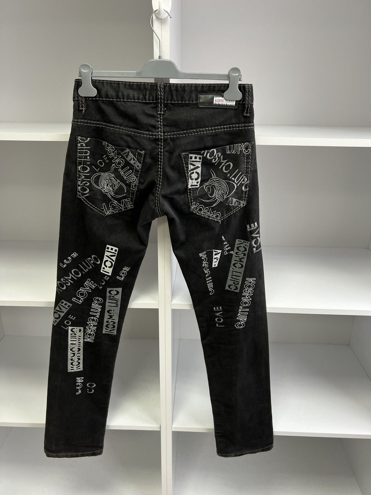 Japanese Brand × Vintage Vintage Kosmolupo Y2K Japanese Style Archival Black Pants Size US 30 / EU 46 - 15 Thumbnail