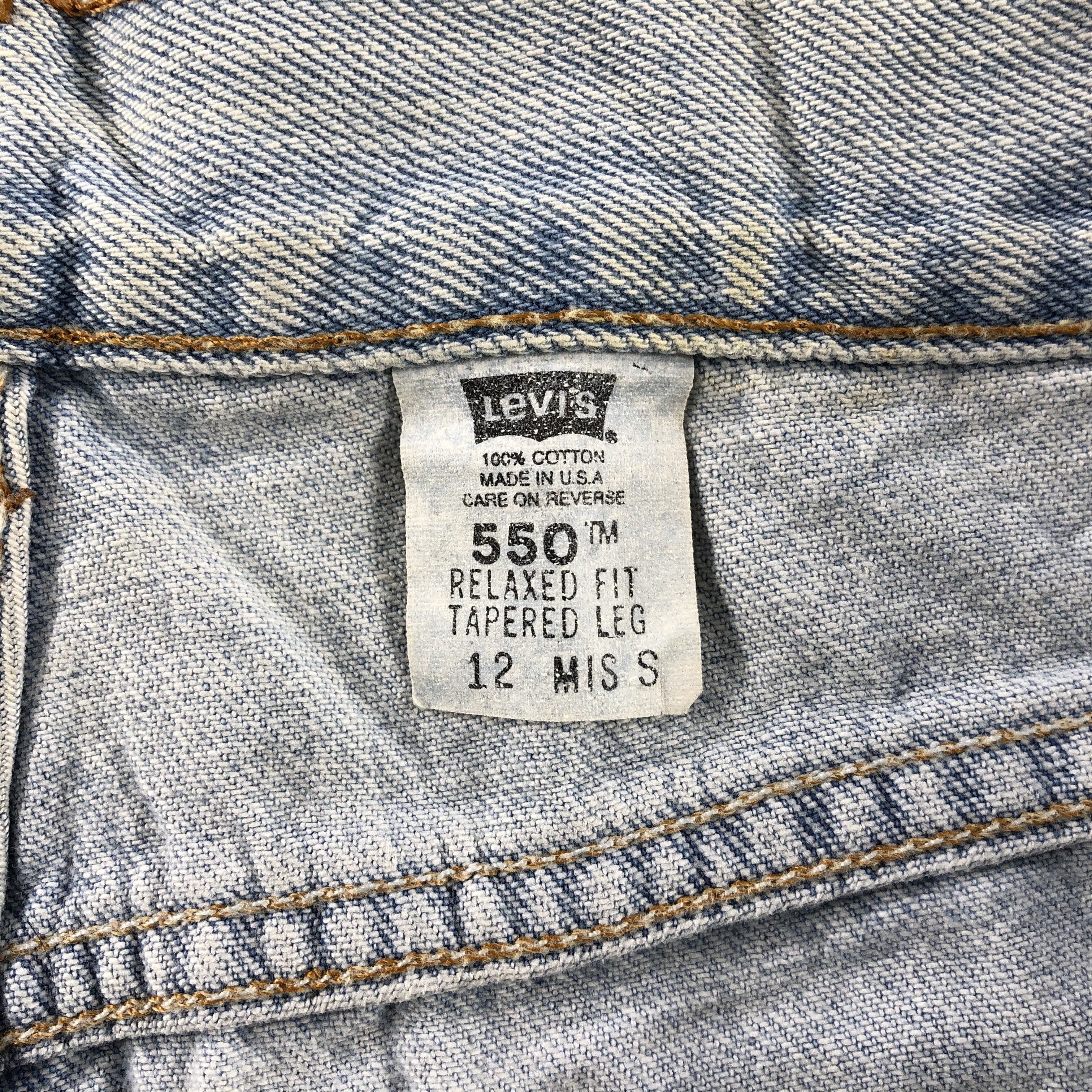 Levi's Vintage 90s Light Wash Levis 550 Jeans-J1241 Size US 32 / EU 48 - 10 Thumbnail