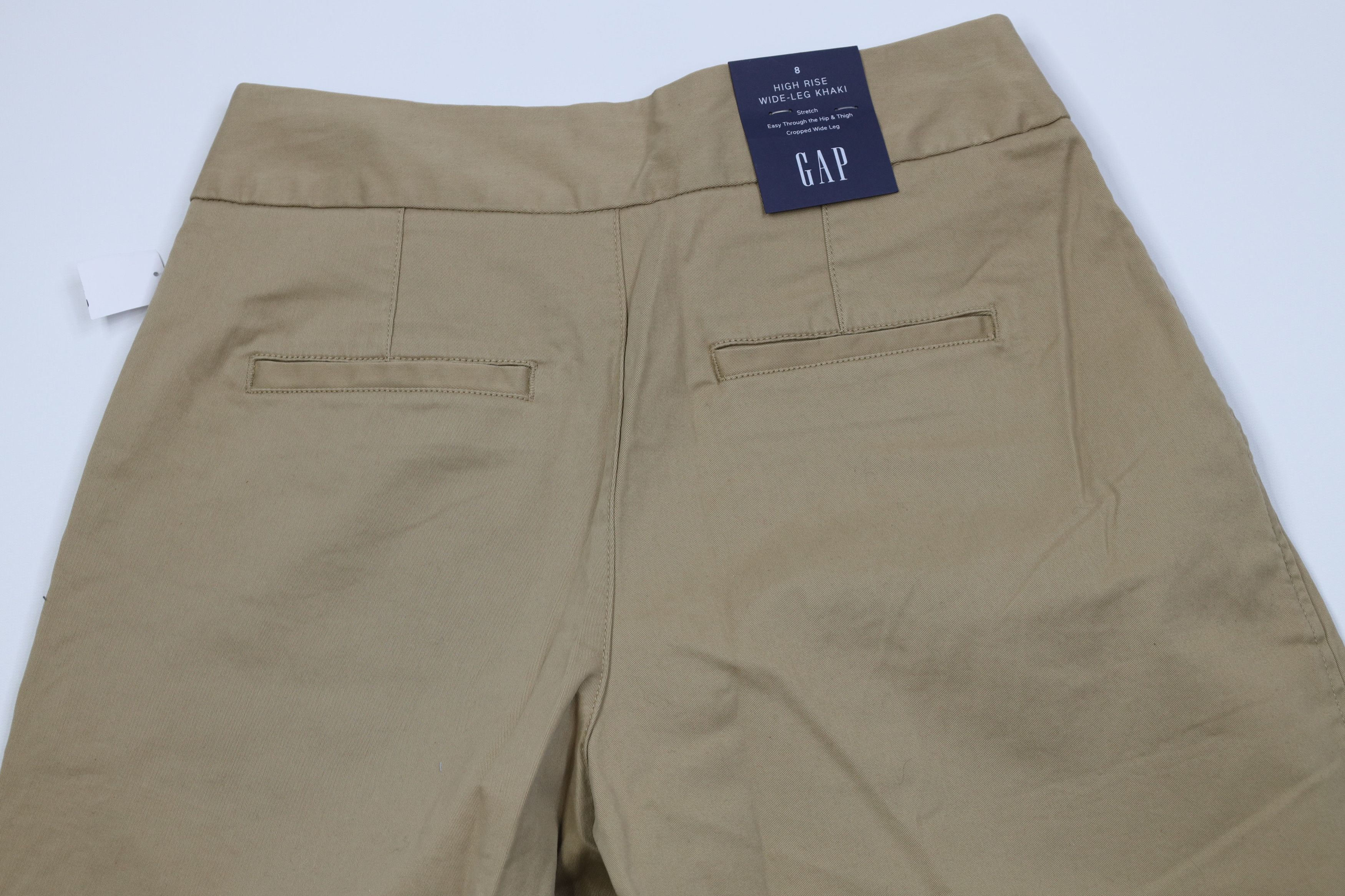 Gap Deadstock Vintage Y2K Gap High Rise Cropped Wide Leg Pants Size 30" / US 8 / IT 44 - 9 Thumbnail