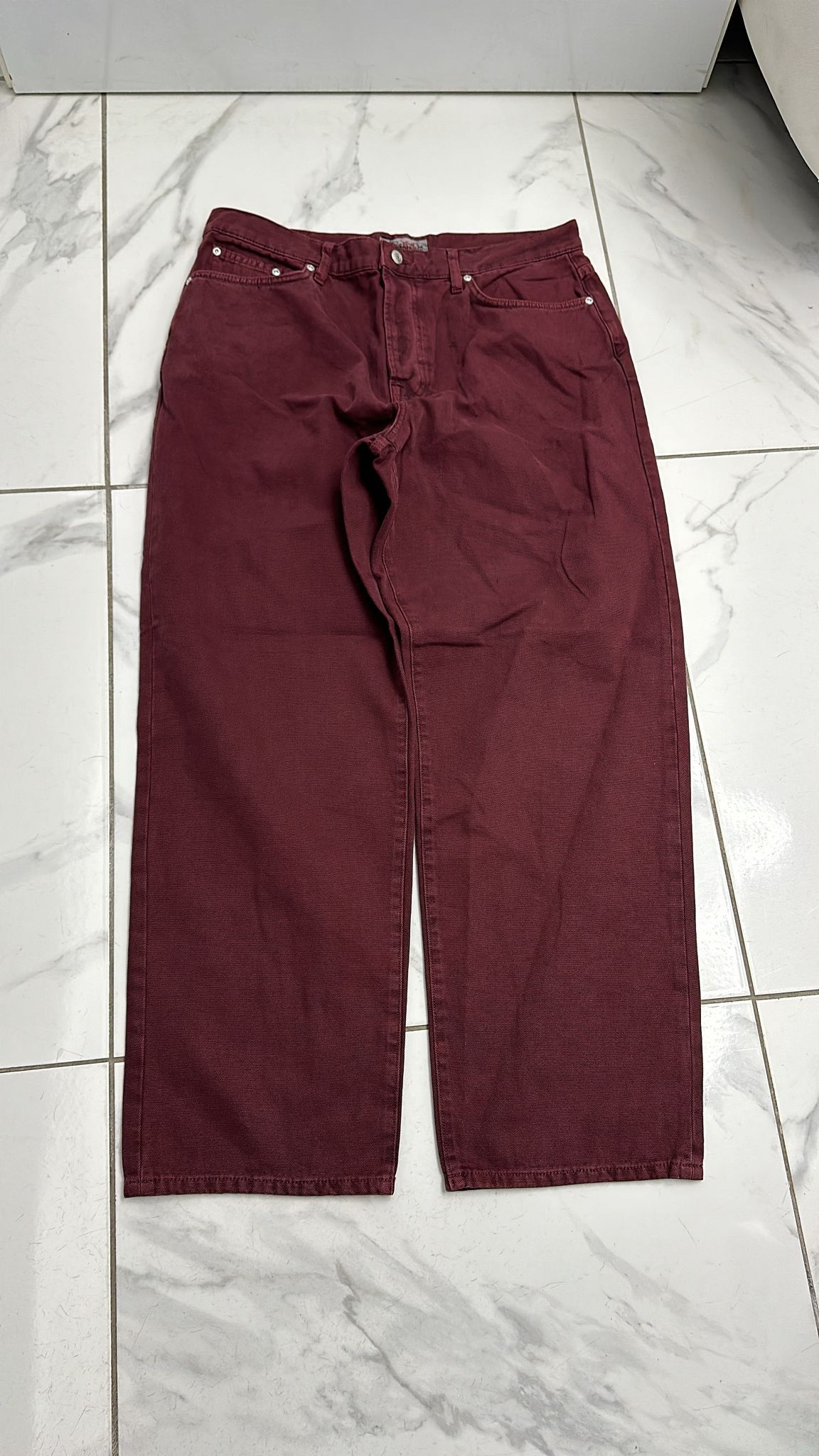Stussy × Vintage Stussy Big Ol Jean Wine Size 34 Size US 34 / EU 50 - 2 Thumbnail
