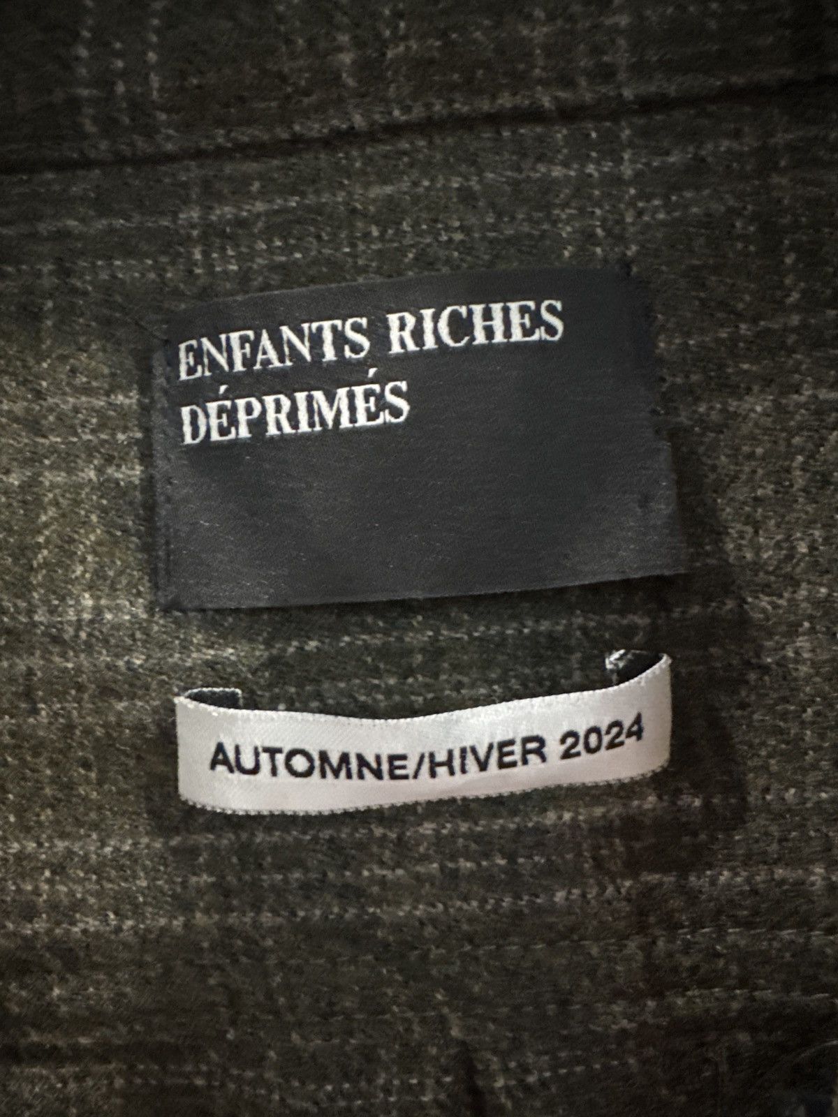 Enfants Riches Deprimes Green flannel Size US L / EU 52-54 / 3 - 8 Thumbnail