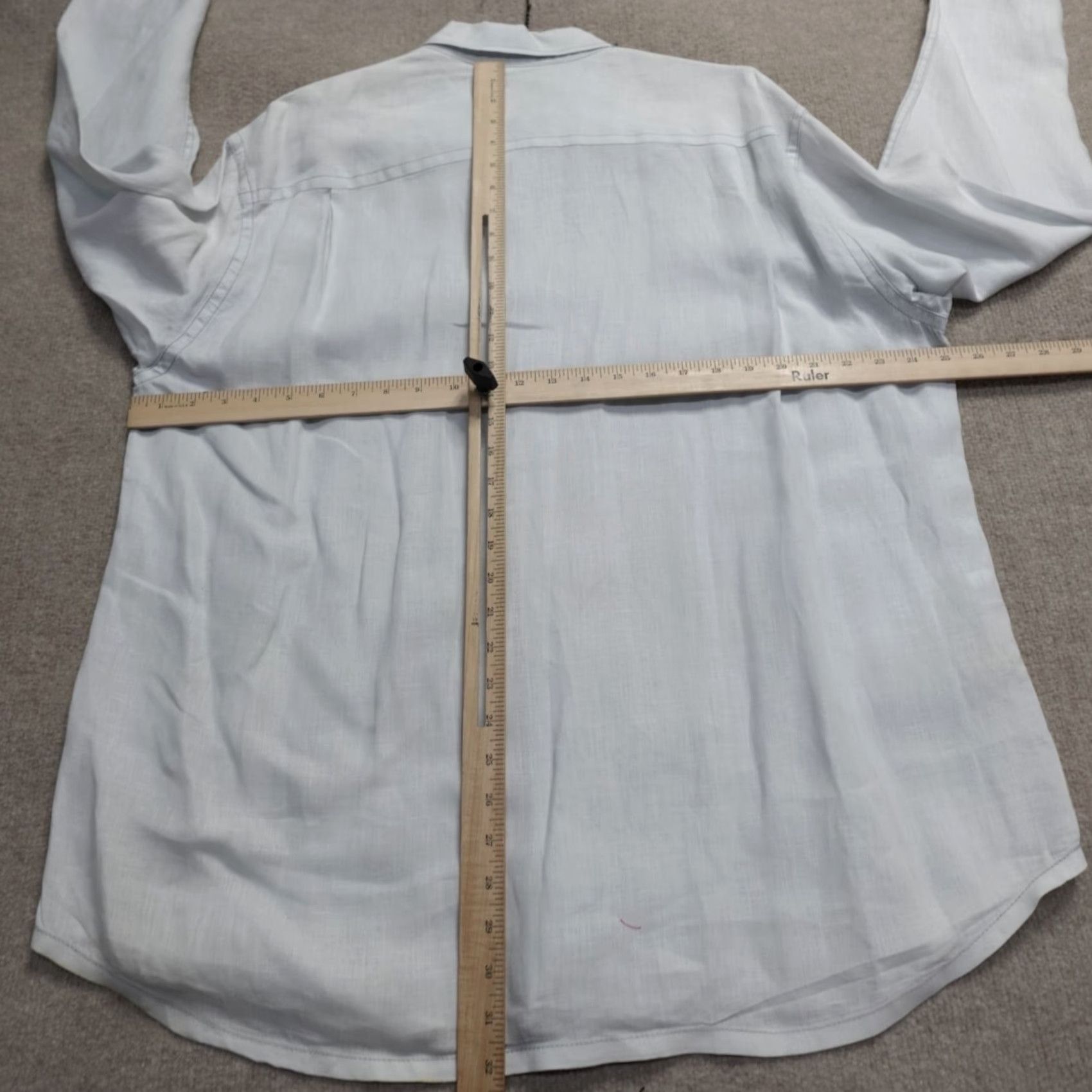 Tommy Bahama Tommy Bahama Shirt XL Blue Solid Long Sleeve Linen Size US XL / EU 56 / 4 - 3 Thumbnail