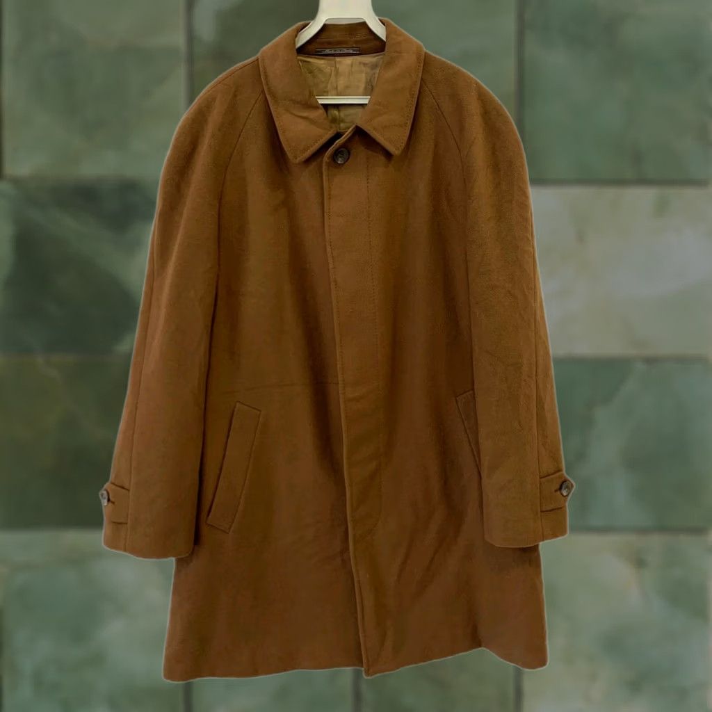 Corneliani Corneliani Linea Sartoria Overcoat Mens L 100% Virgin Wool Camel Brown Made in Italy Wool Coat Jacket Size US L / EU 52-54 / 3 - 1 Thumbnail