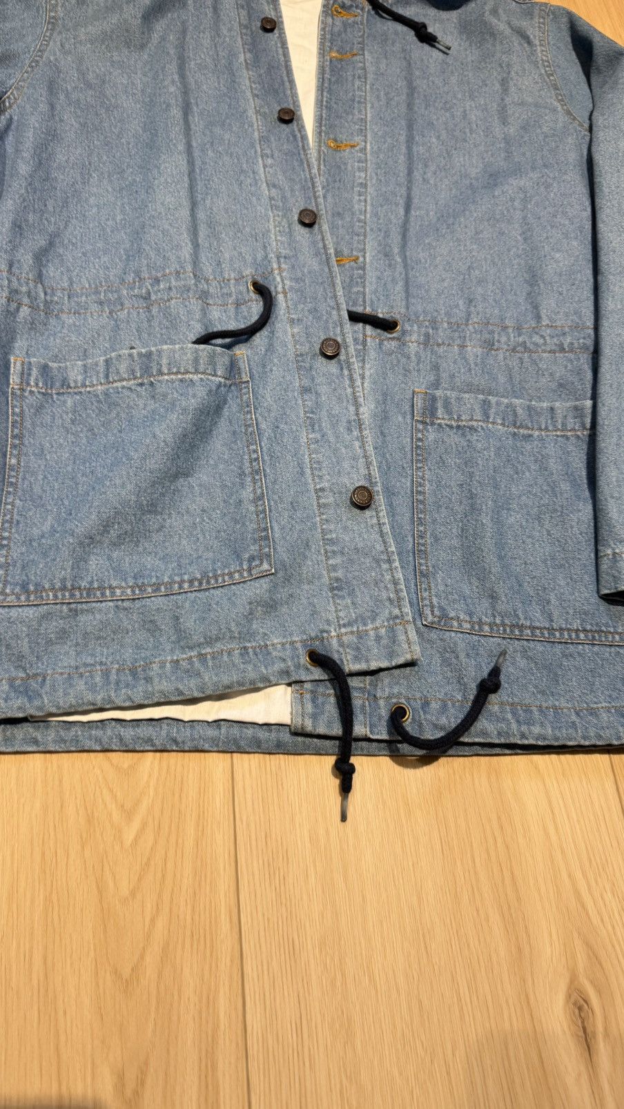 Supreme Supreme Denim Parka Jacket Coat ss14 classic logo rare Size US XL / EU 56 / 4 - 9 Thumbnail