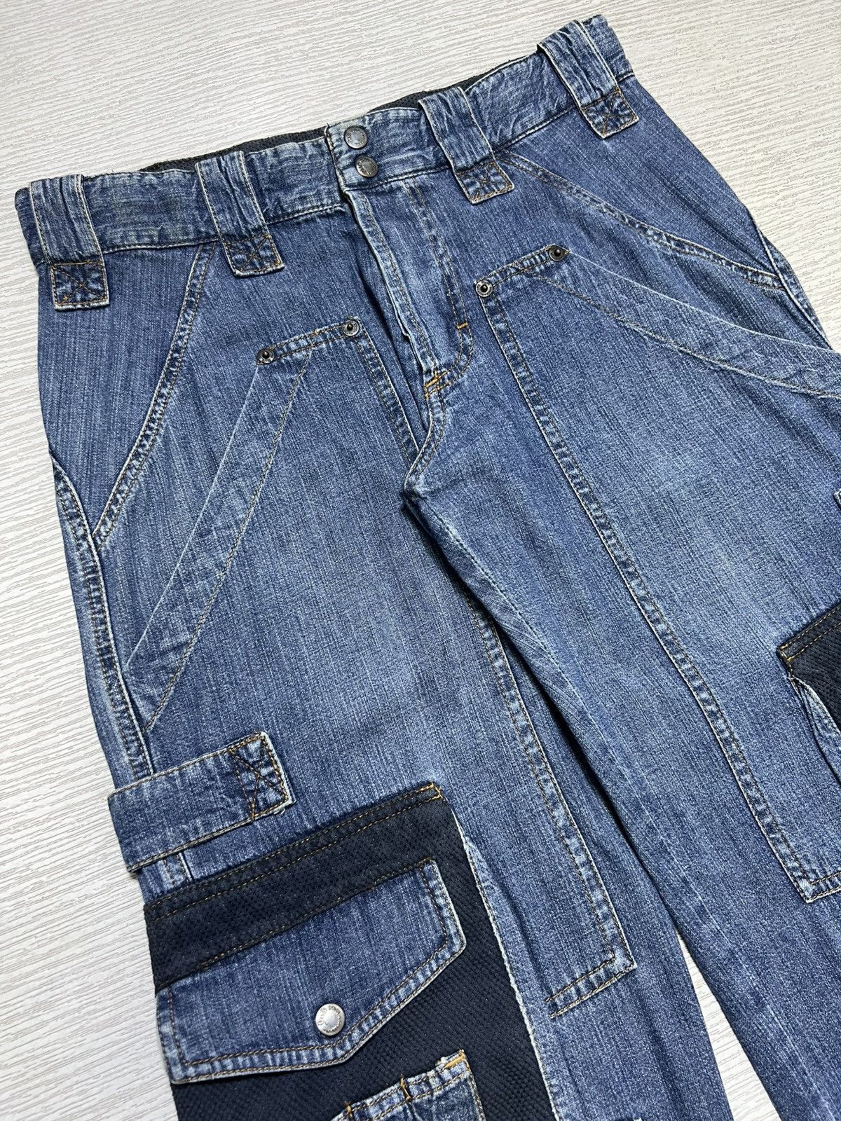Dolce & Gabbana Dolce & Gabbana - AW03 Denim Parachute Carpenter Cargo Pants Size US 30 / EU 46 - 4 Thumbnail