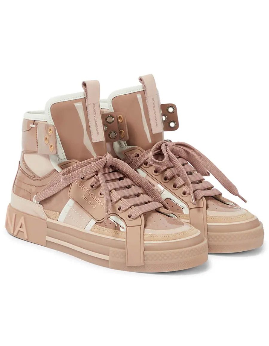 Dolce & Gabbana o1y0925 Hi-Top Sneakers in Multicolor Size US 6 / IT 36 - 1 Thumbnail