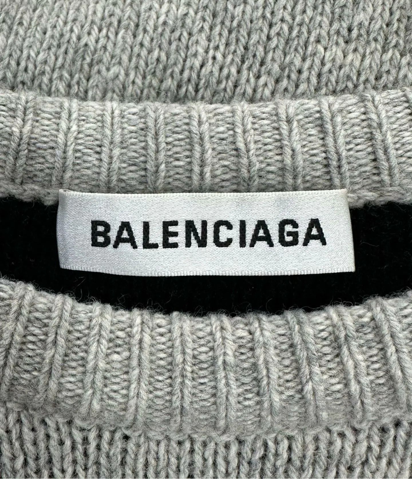 Balenciaga Balenciaga Grey Camo Printed Logo Knit Sweater| Size US S / EU 44-46 / 1 - 3 Thumbnail