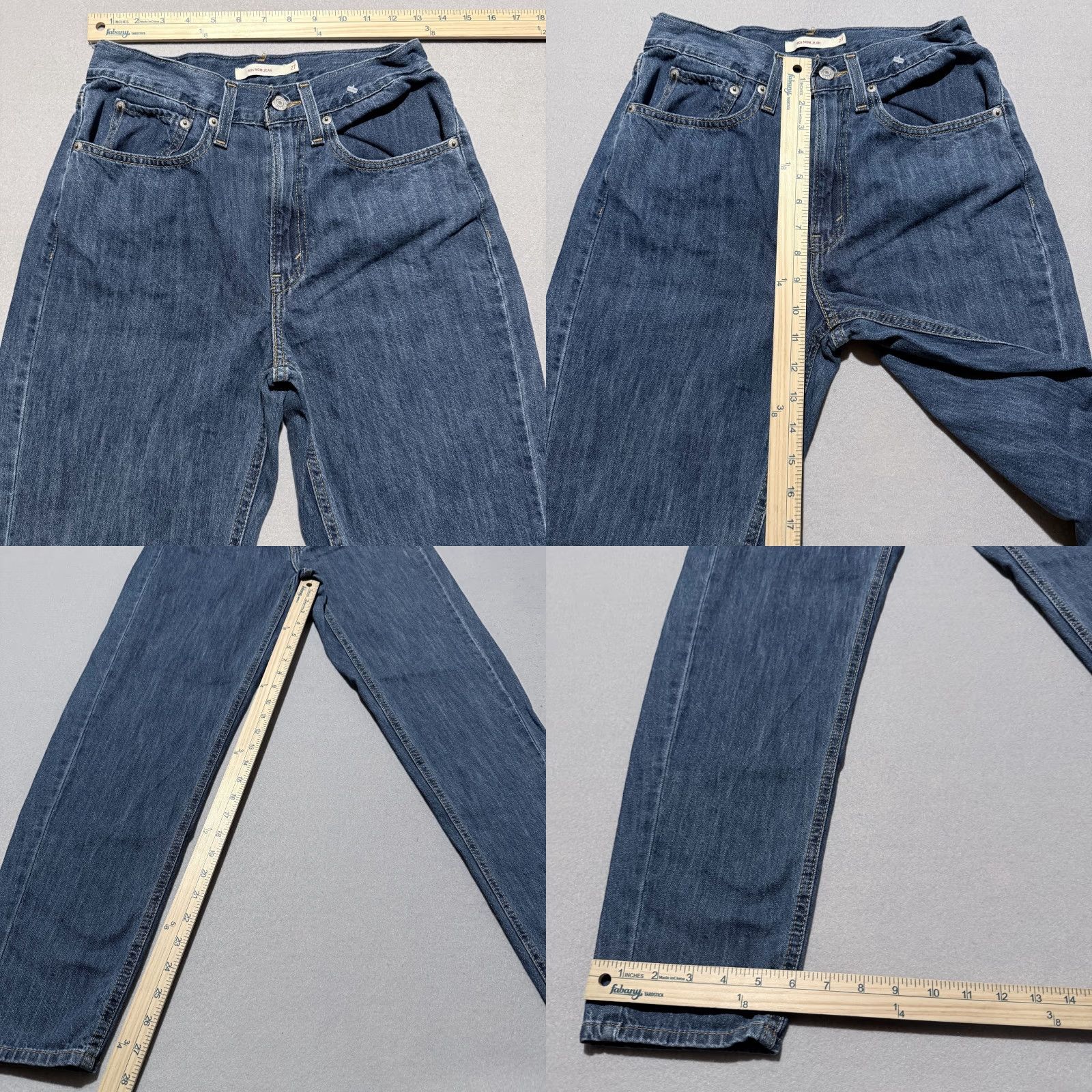 Levi's Levi's Jeans Women Blue 80s Mom High Rise Slim Fit 27 5-Pocket Denim Denim Blue 27 Mens? Size 27" / US 4 / IT 40 - 9 Thumbnail