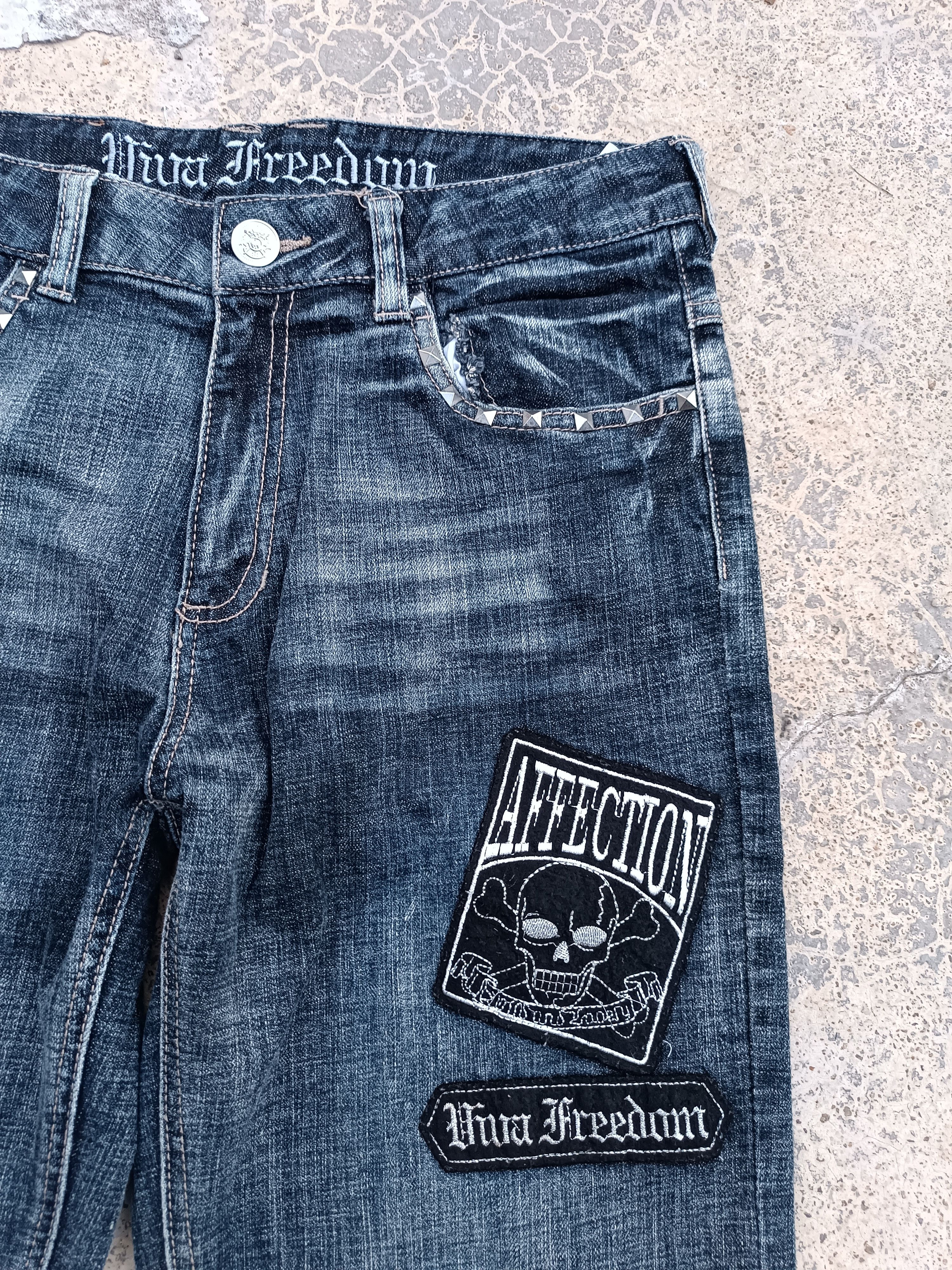 Hysteric Glamour × Japanese Brand × Seditionaries 🔥SICK🔥 SEDITIONARIES SKULL PATCHWORK STUD JEANS Size US 30 / EU 46 - 21 Thumbnail