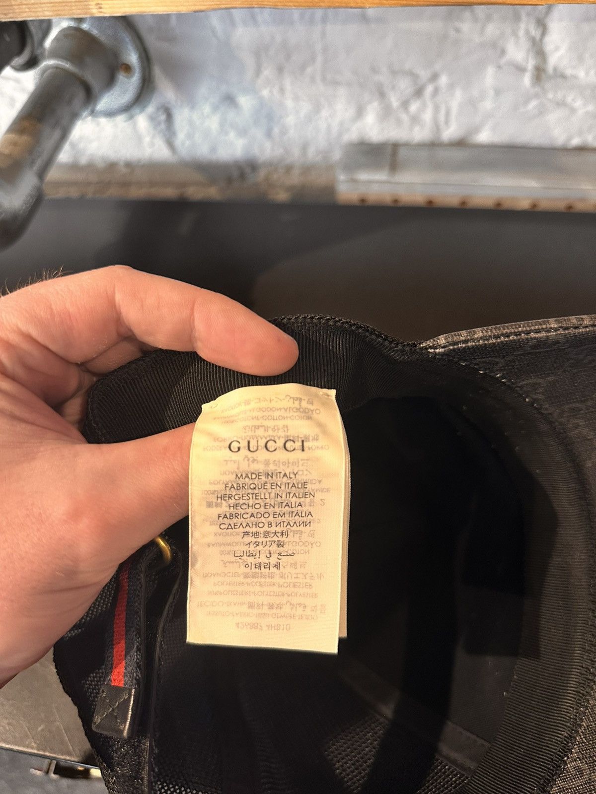 Gucci Gucci Kingsnake Print GG Baseball Hat black Size ONE SIZE - 5 Thumbnail