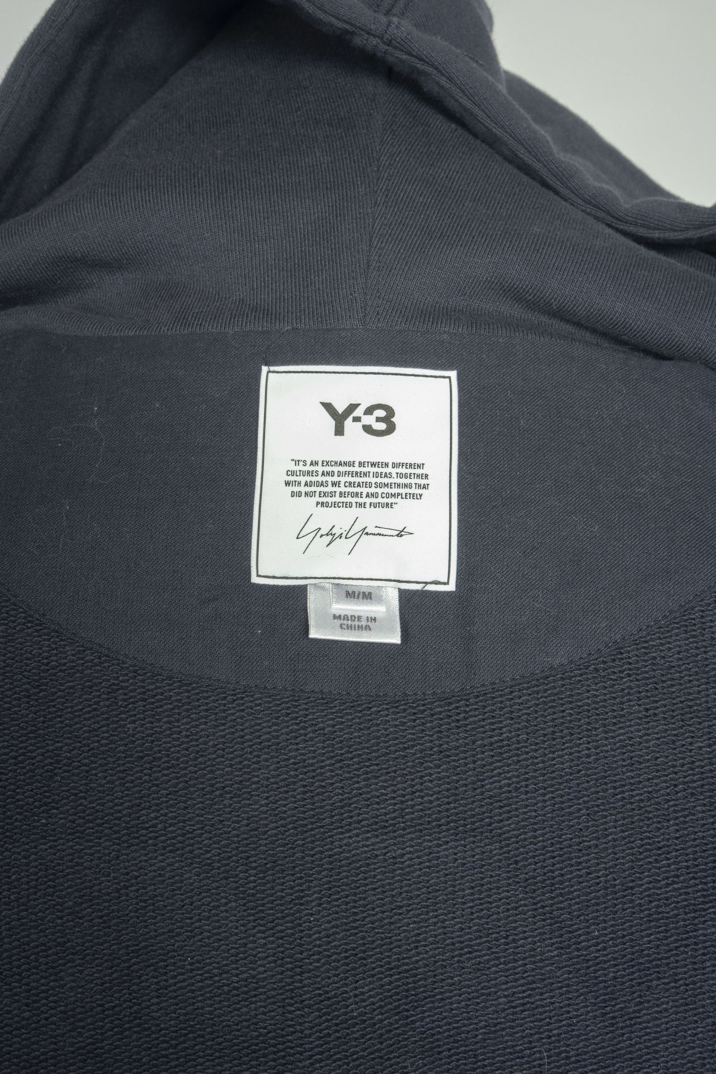 Yohji Yamamoto Y-3 Yohji Yamamoto Adidas Men's Navy Blue Zip Hoodie Size US M / EU 48-50 / 2 - 7 Thumbnail