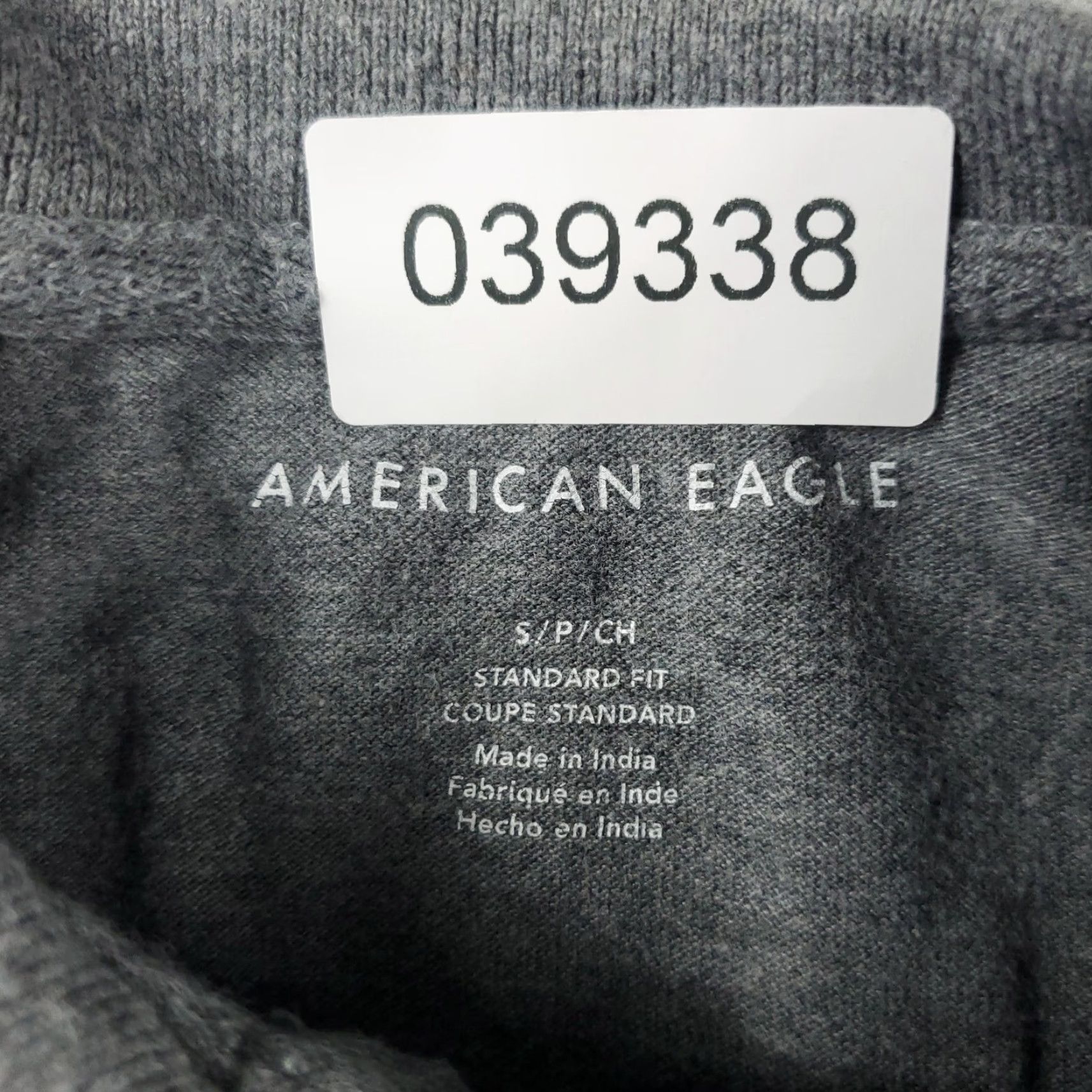 American Eagle Outfitters VINTAGE American Eagle Polo Shirt Mens Small Casual Short Sleeve Gray Cotton Blend 90s Male Size US S / EU 44-46 / 1 - 6 Thumbnail