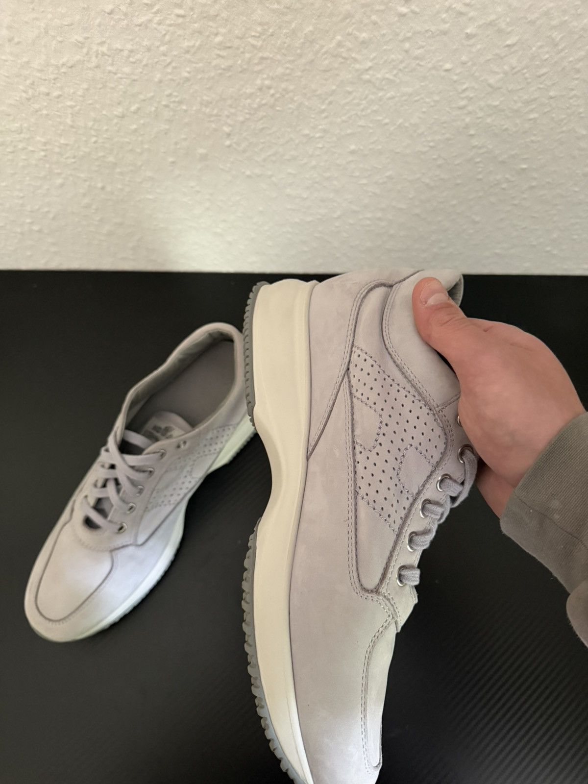 Hogan Hogan Interactive Sneakers Beige Suede/Nubuck Size US 8 / IT 38 - 3 Thumbnail