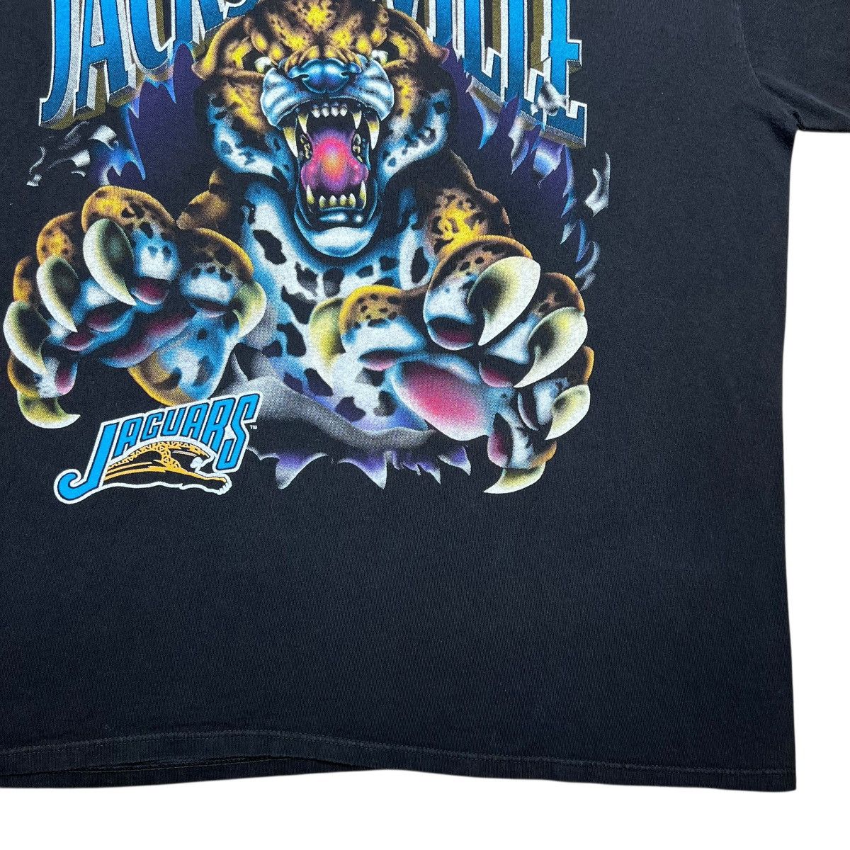 Nutmeg 1993 NFL Jacksonville Jaguares Nutmeg Mills Double Sided Tee Size US XL / EU 56 / 4 - 6 Thumbnail