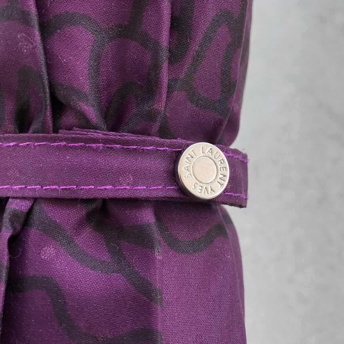 Yves Saint Laurent Saint Laurent Rose Pattern Folding Parasol Monogram YSL Size ONE SIZE - 12 Thumbnail