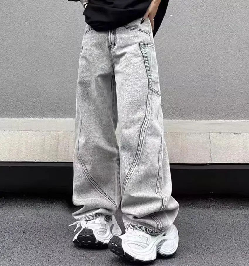 Designer × Japanese Brand Vintage Loose Streetwear Hip Hop Casual Pants Size US 31 - 1 Thumbnail