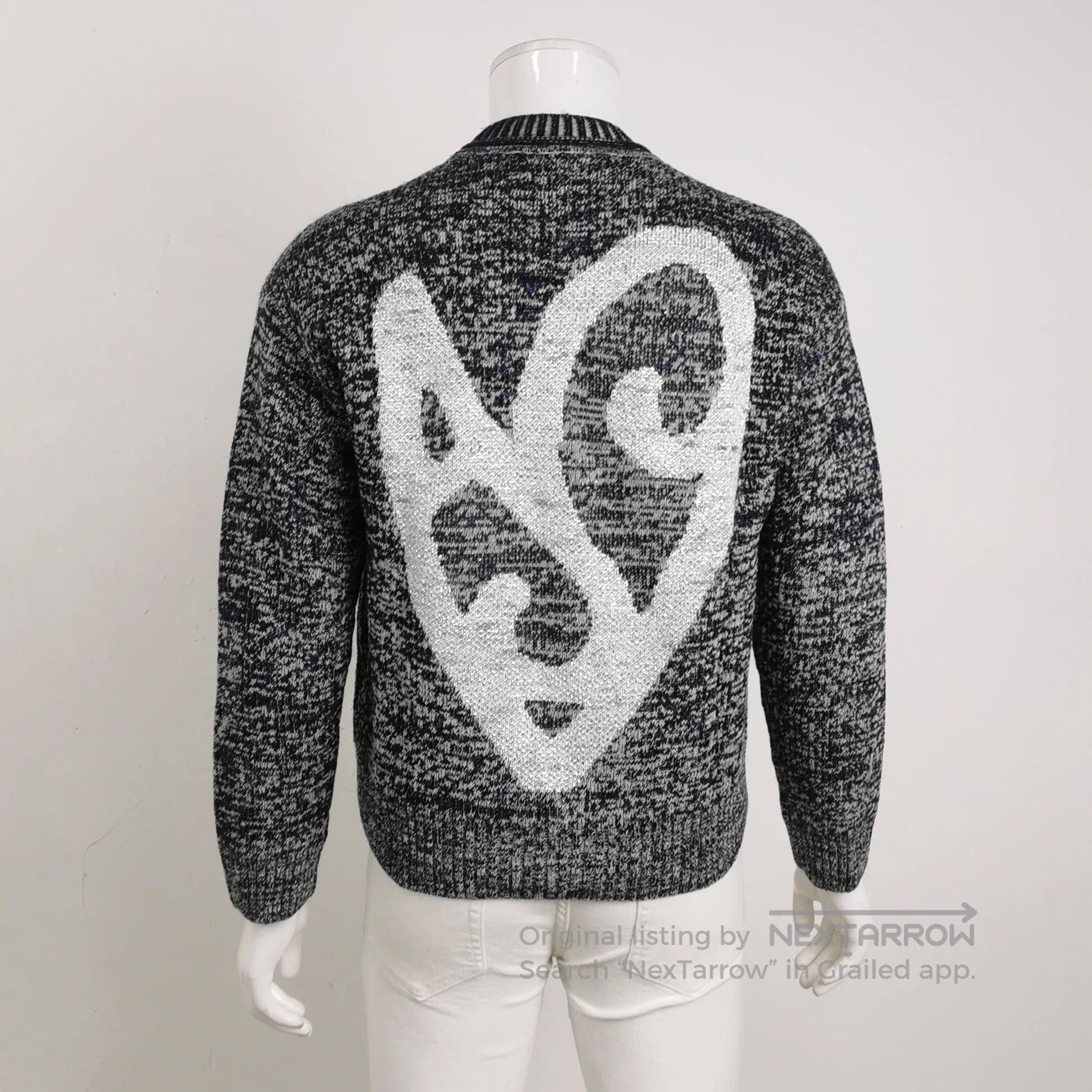 Acne Studios Acne Studios Purple Zigzag Turtleneck Sweater S. Size US XXS / EU 40 - 1 Thumbnail