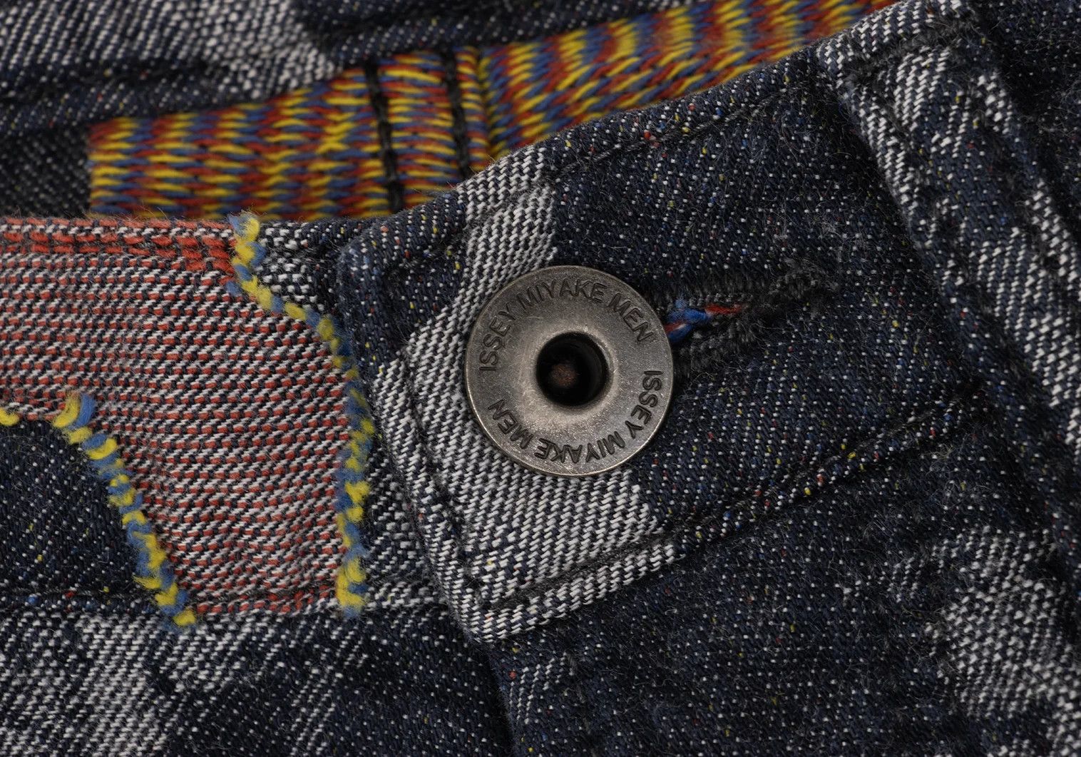 Issey Miyake Colorful Graphic Jacquard Denim Pants in Indigo Multi 2 Size US 36 / EU 52 - 5 Thumbnail