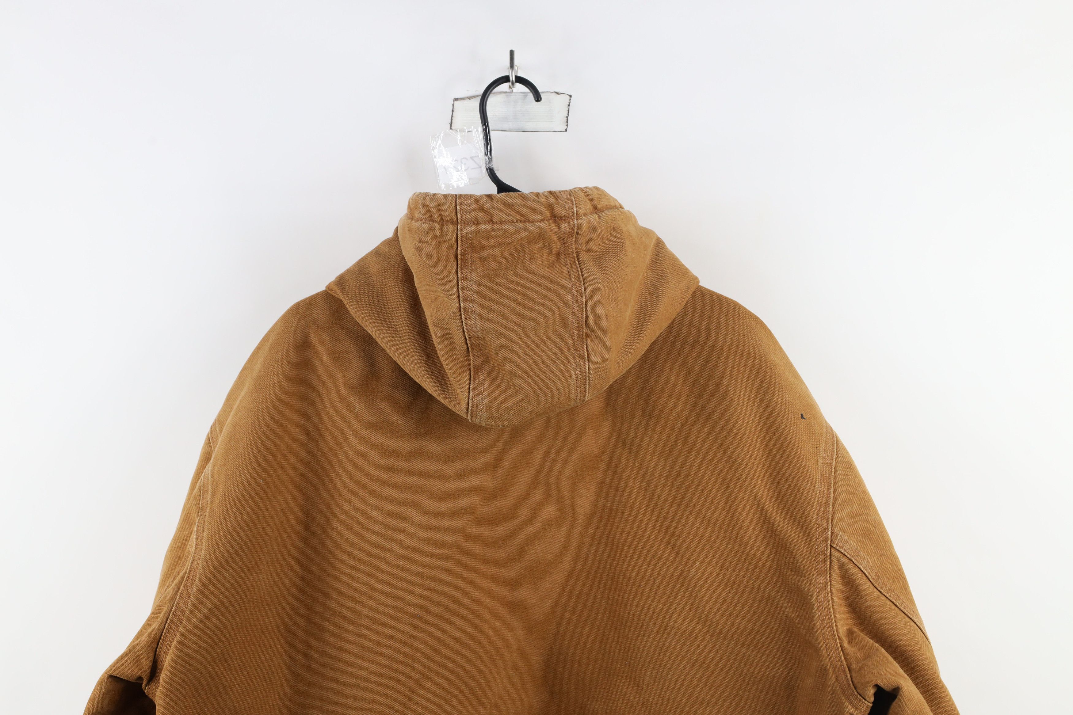 Carhartt × Vintage Vintage Y2K Carhartt Maintenance Canvas Hooded Jacket Size US XXL / EU 58 / 5 - 16 Thumbnail