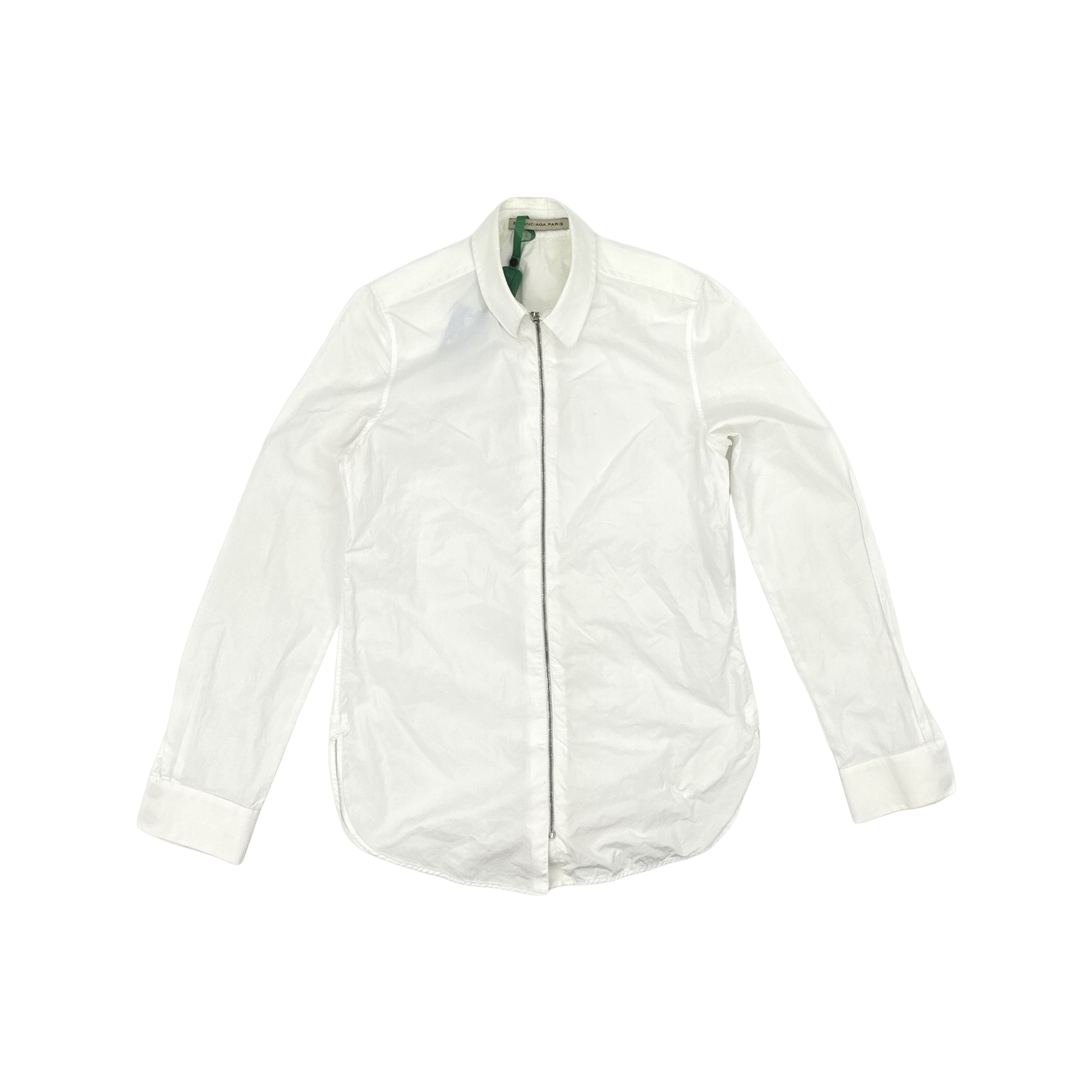 Balenciaga Balenciaga Full Zip Long Sleeve Shirt Size 36 Size US S / EU 44-46 / 1 - 1 Thumbnail