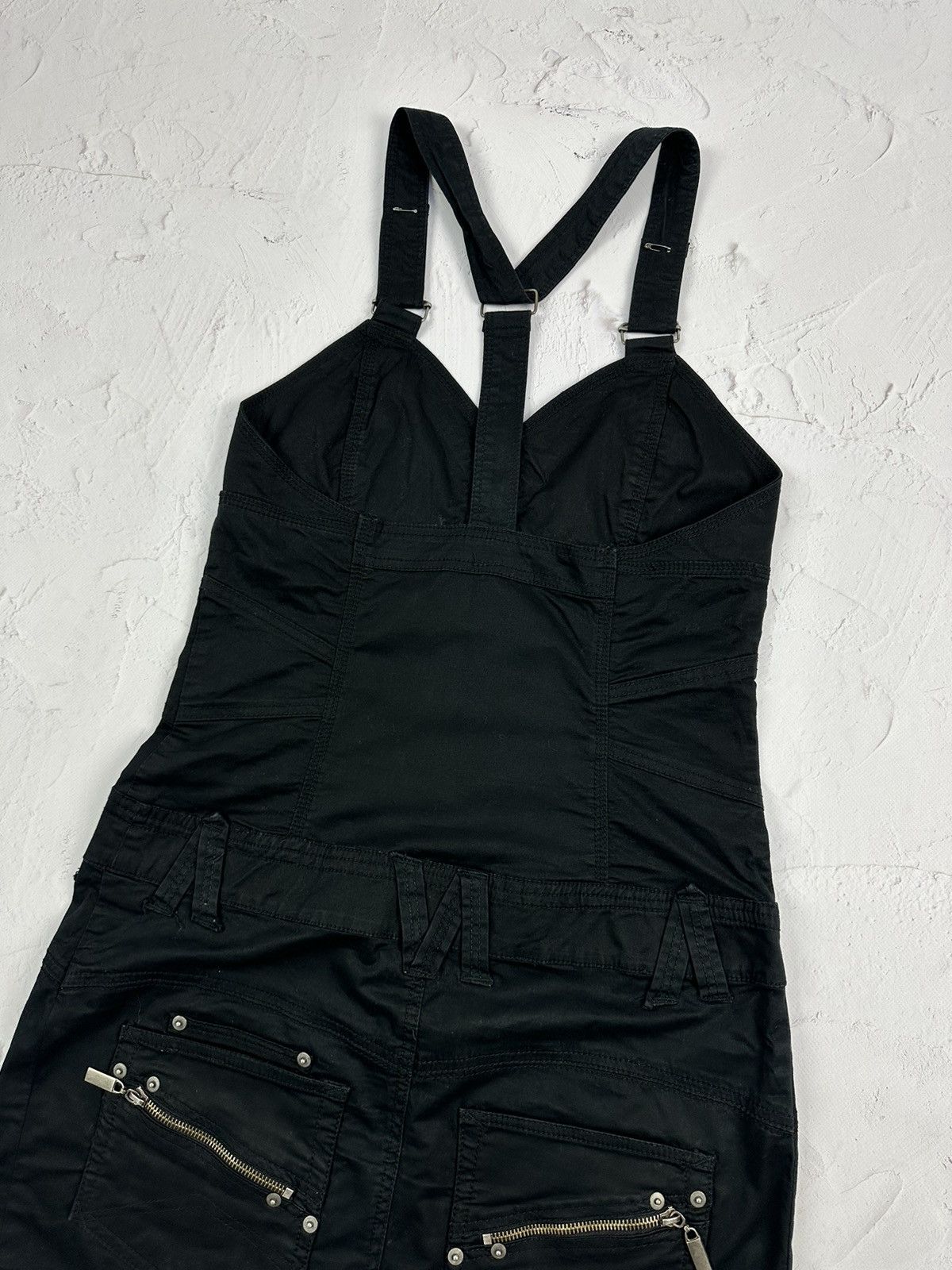 Japanese Brand × Vintage Vintage Black Denim Dress Size XS / US 0-2 / IT 36-38 - 7 Thumbnail