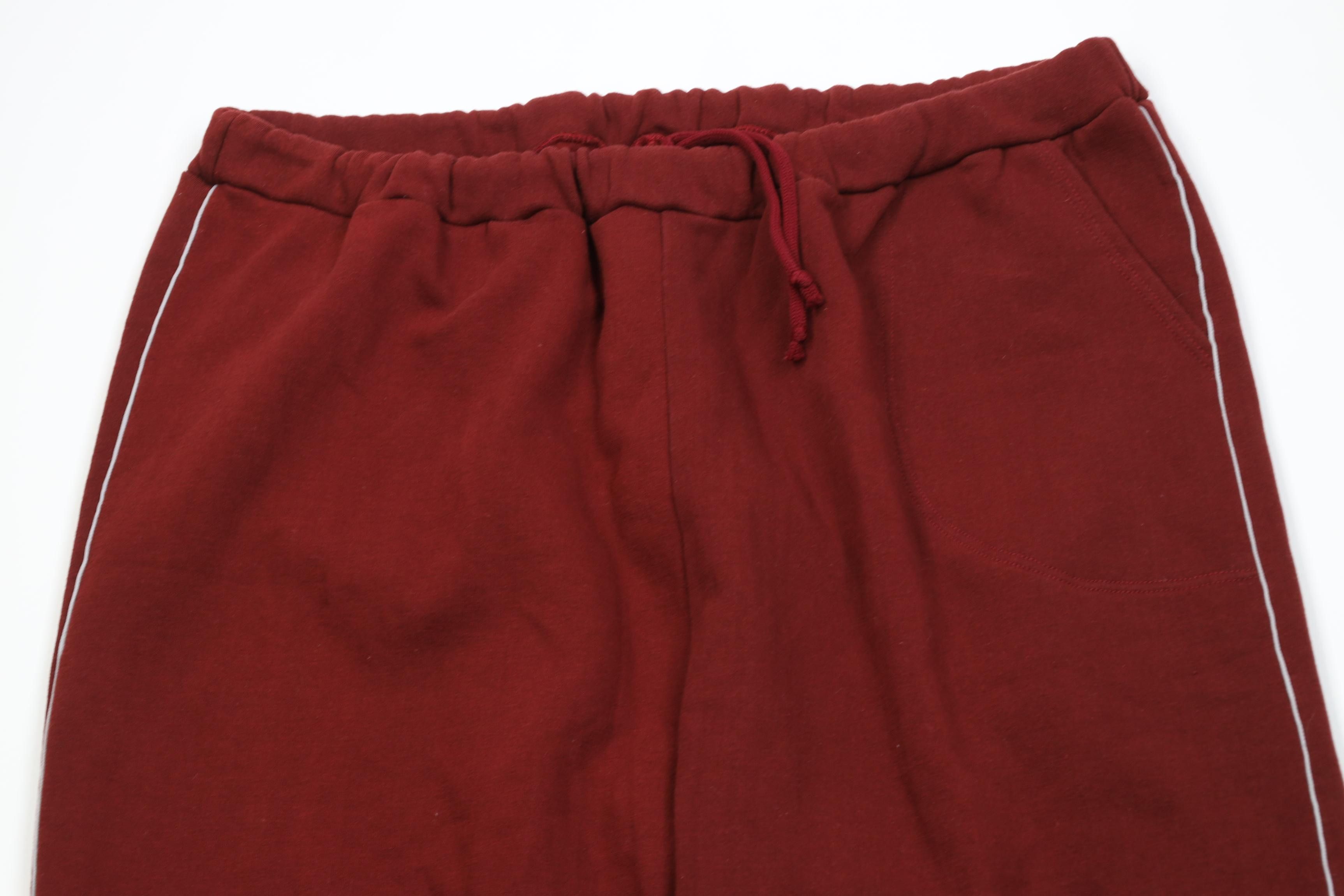Vintage Vintage 70s 80s Streetwear Flared Wide Leg Sweatpants Red Size US 40 / EU 56 - 2 Thumbnail