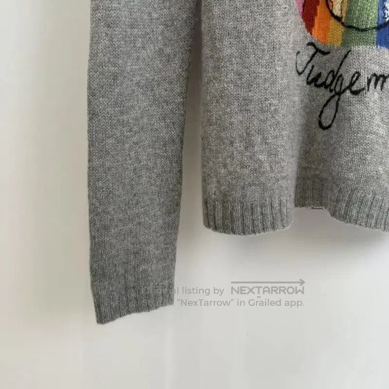 Dior Dior Women's Gray Wool Embroidered Sweater . Size S / US 4 / IT 40 - 4 Thumbnail