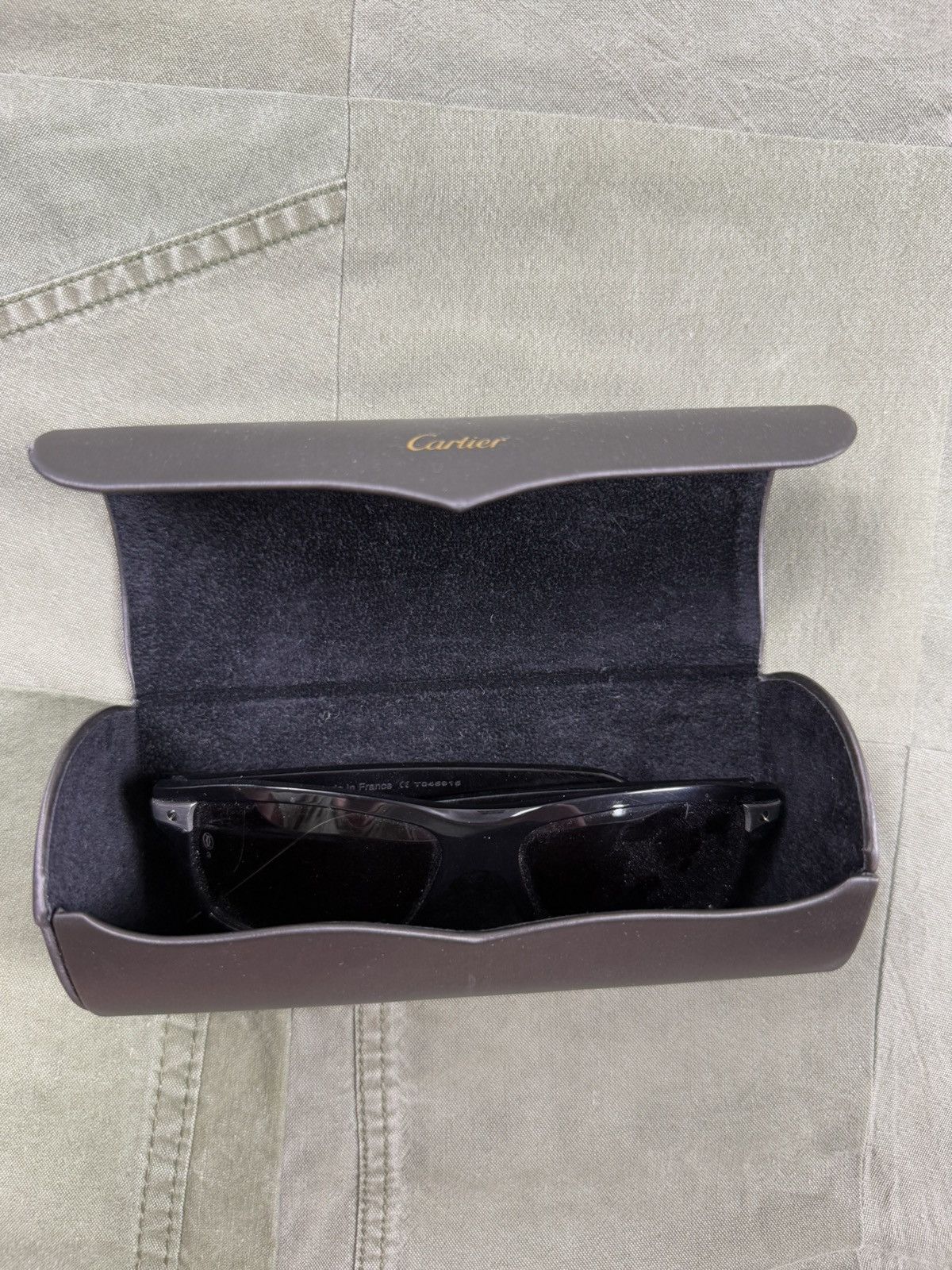 Cartier Black Framed Sunglasses Size ONE SIZE - 5 Thumbnail