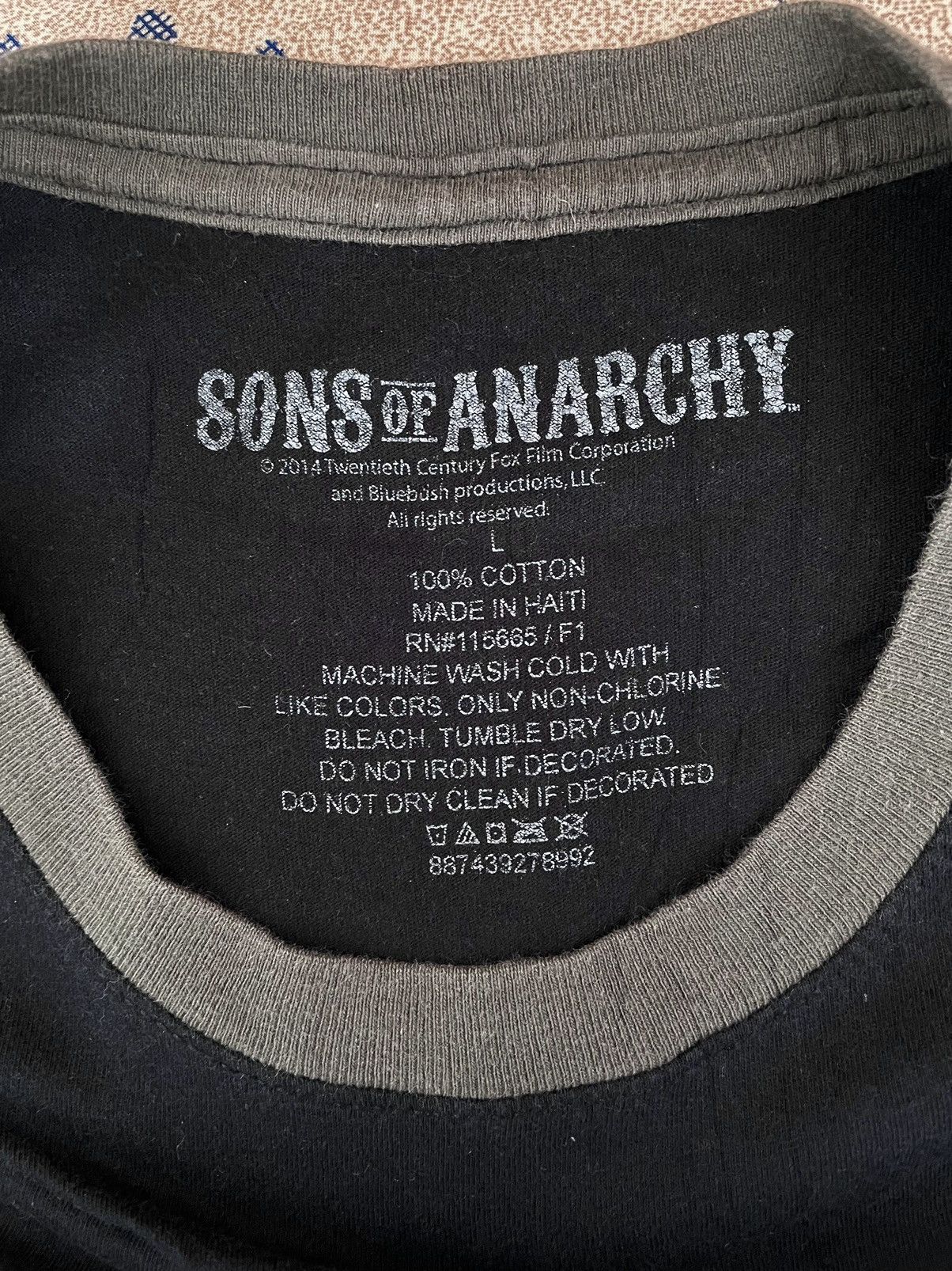 Vintage VINTAGE 2014 SONS OF ANARCHY Size US L / EU 52-54 / 3 - 4 Thumbnail