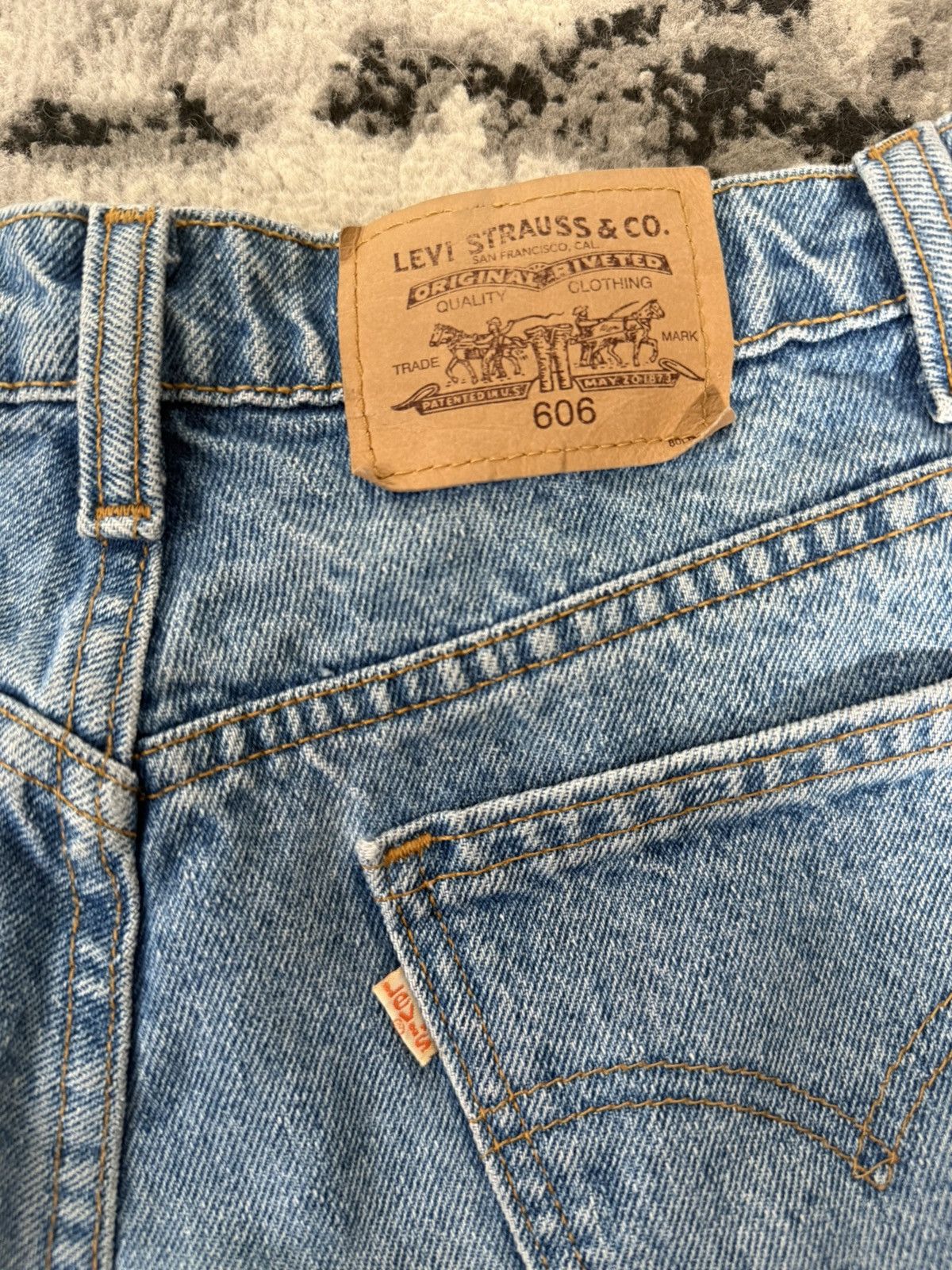 Levi's Vintage Made in Canada Levi's 606 Orange Tab Denim Jeans Size US 30 / EU 46 - 3 Thumbnail